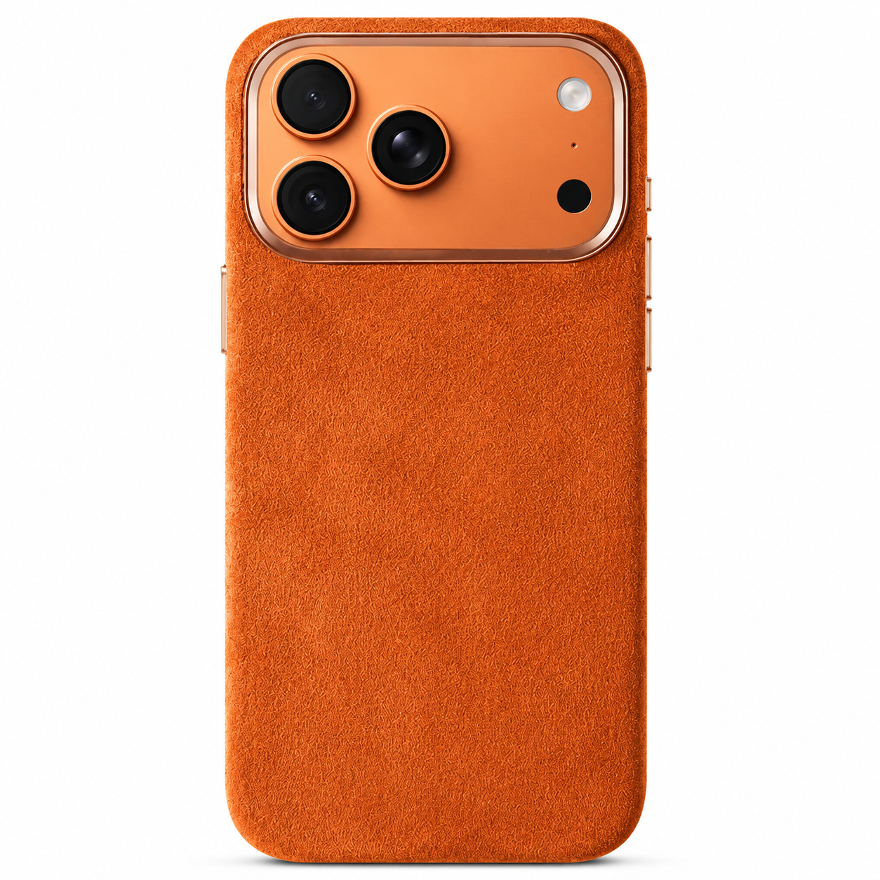 Premium iPhone Case Italian Alcantara Magnetic MagSafe Compatible Smart Button Leather Finish Protective Cover Slim Full Coverage Luxury Design