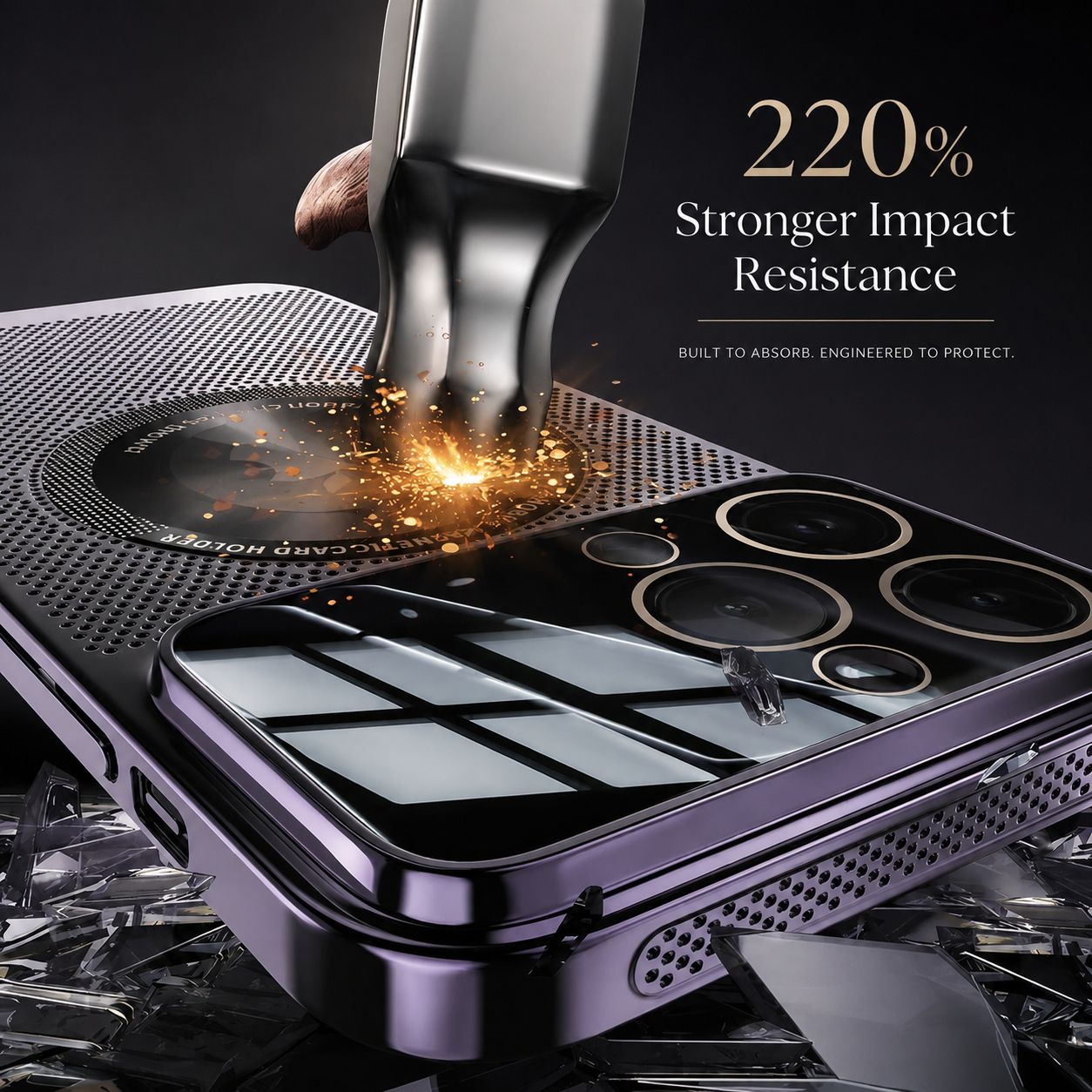 Premium iPhone Case MagSafe Compatible Magnetic Protective Cover Cooling Mesh Back Shockproof Camera Lens Protection Slim Full Coverage