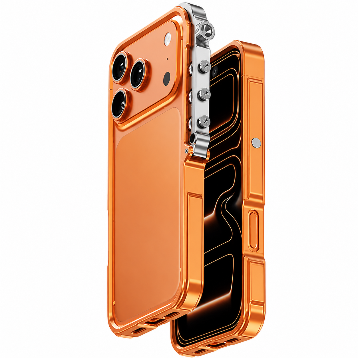 Premium iPhone Case MagSafe Compatible Magnetic Aluminum Bumper Frame Cover Shockproof Edge Protection Heat Dissipation Camera Lens Guard Slim Lightweight