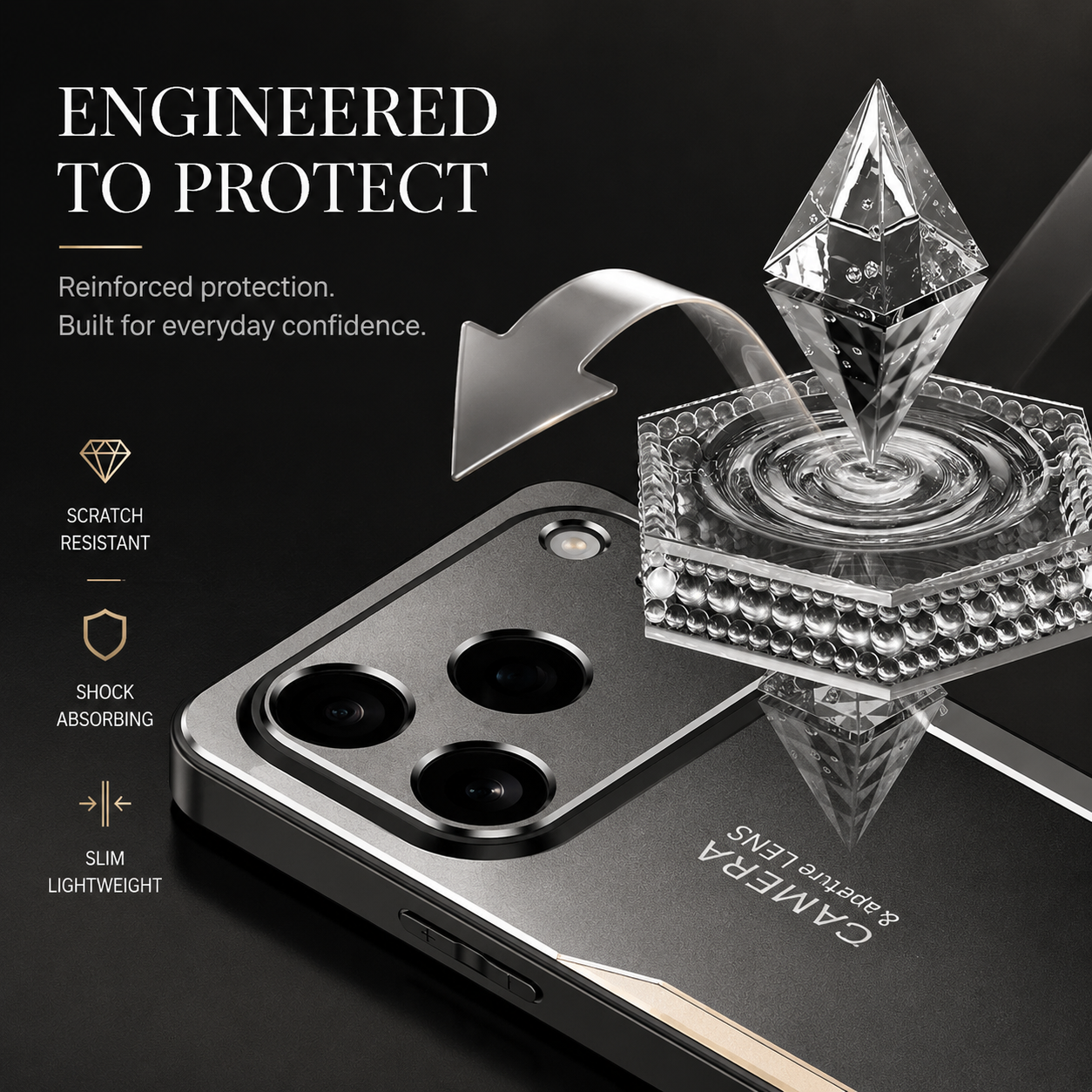 Premium iPhone Case MagSafe Compatible Metal Frosted Protective Cover Shockproof Silicone Bumper Camera Lens Protection Anti Scratch Slim Full Coverage