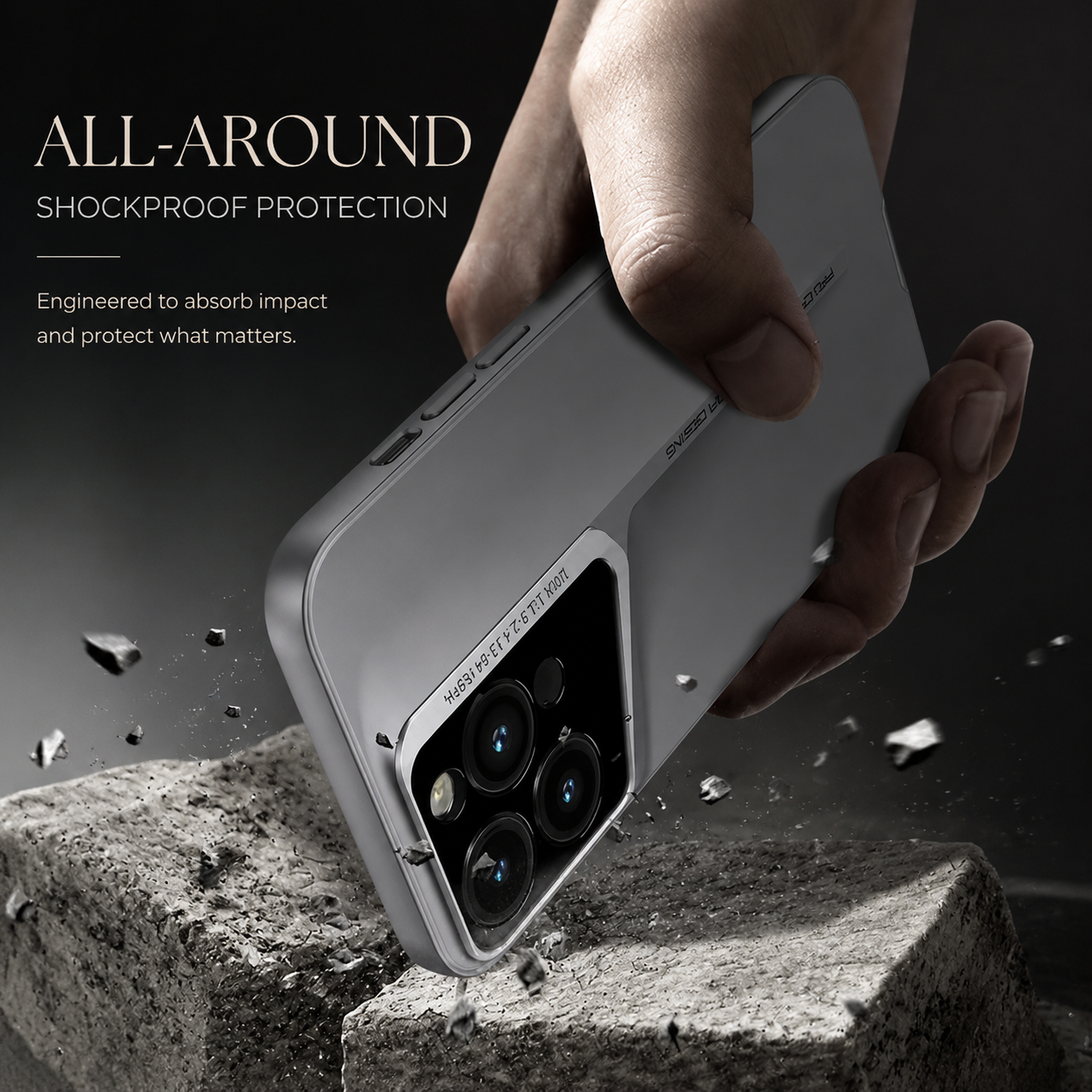 Premium iPhone Case Ultra Thin Titanium Style Cover Shockproof Camera Lens Protection Lightweight Non Slip Full Coverage Anti Scratch Slim Design