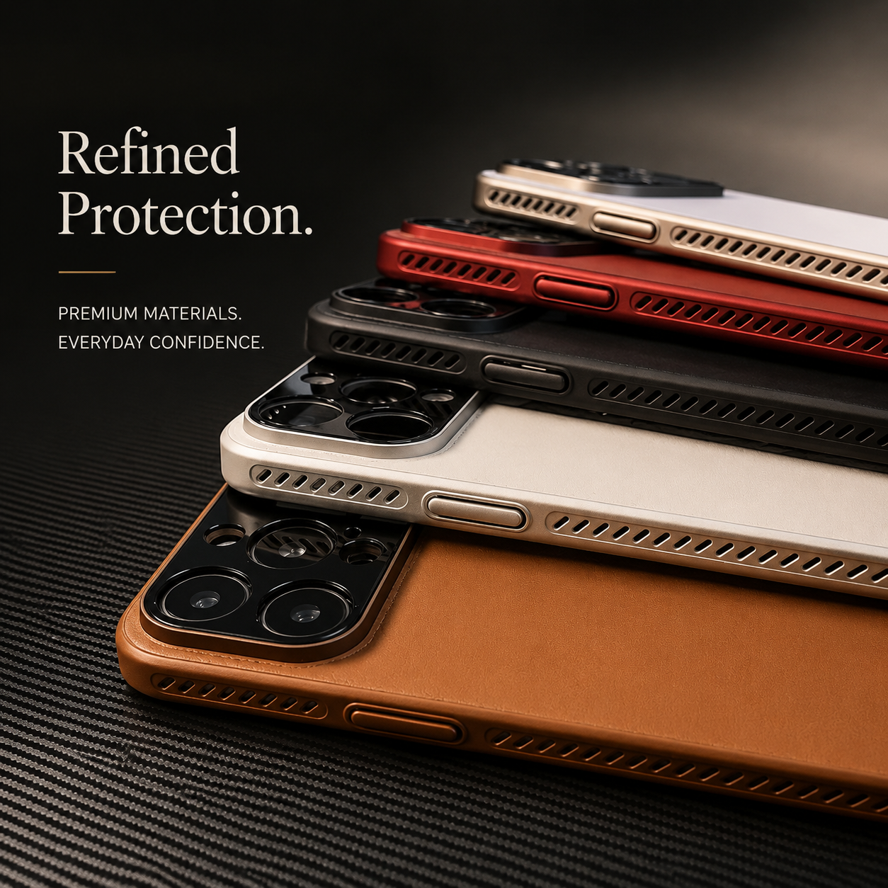 Premium iPhone Case MagSafe Magnetic Leather Border Cover Shockproof Heat Dissipation Camera Protection Anti Fingerprint Slim Full Coverage Design