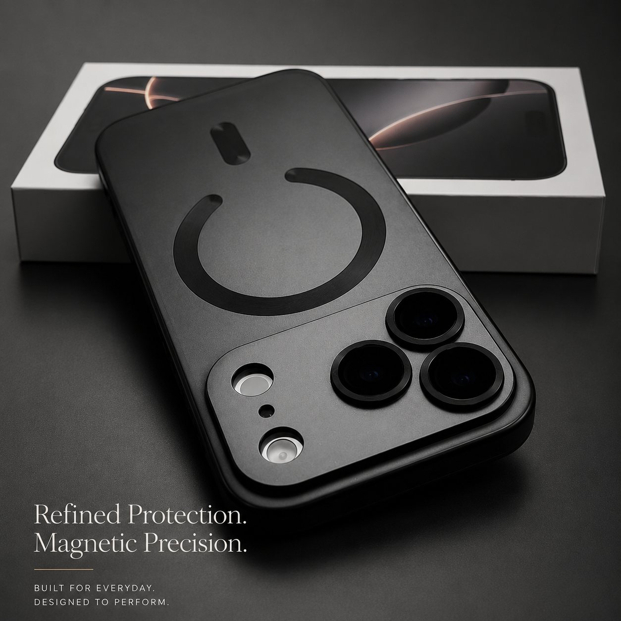 Premium iPhone Case MagSafe Compatible Magnetic Metallic Finish Shockproof Protective Cover Wireless Charging Camera Lens Protection Soft TPU Slim Full Coverage