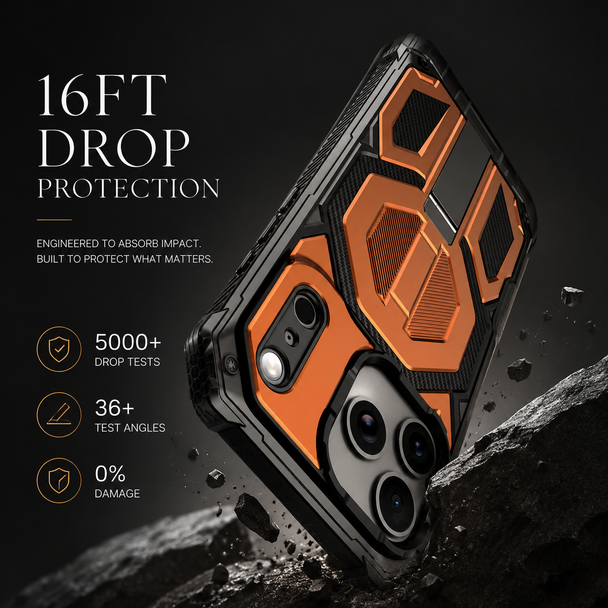 Premium Magnetic Military Grade iPhone Case Dual Layer Shockproof Heavy Duty Protective Cover MagSafe Compatible Anti Scratch Full Coverage Slim Armor Case