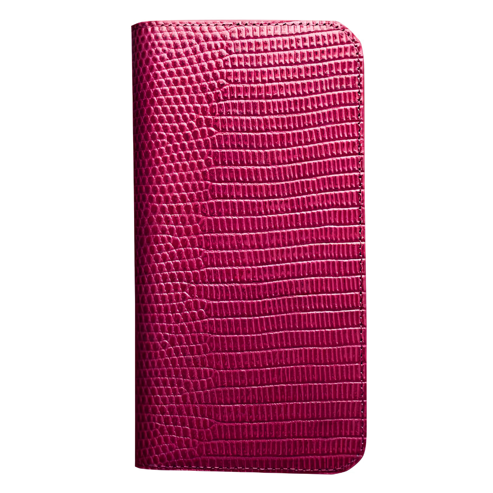 Premium iPhone Case Genuine Leather Flip Cover Wallet Card Holder Magnetic Closure Shockproof Camera Protection Crocodile Grain Stand Full Coverage