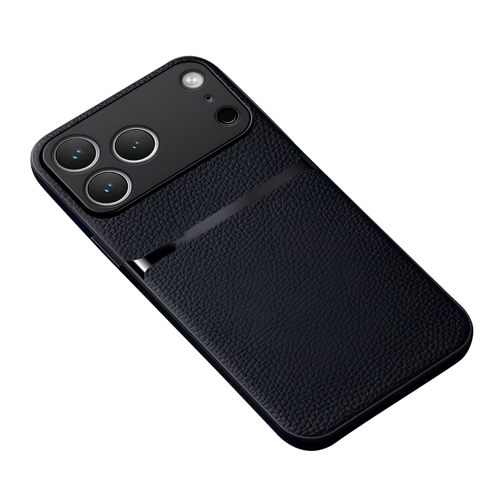Premium iPhone Case Leather Pattern Silicone Back Cover Shockproof Protective Armor Full Coverage Slim Anti Slip Durable Design Protective Phone Case