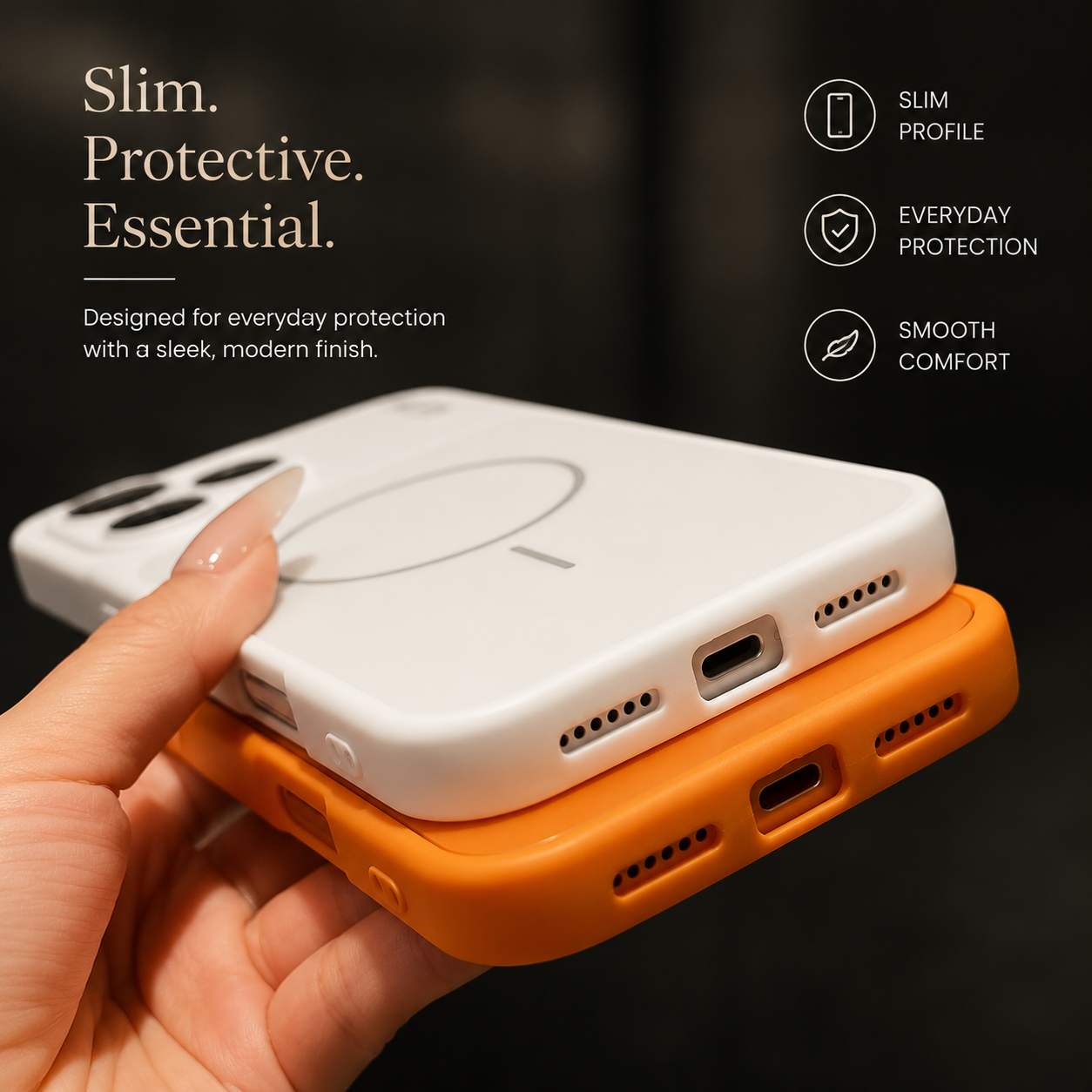 Premium iPhone Case MagSafe Compatible Magnetic Matte Protective Cover Shockproof PC Back Glass Camera Lens Guard Anti Fingerprint Slim Full Coverage Design