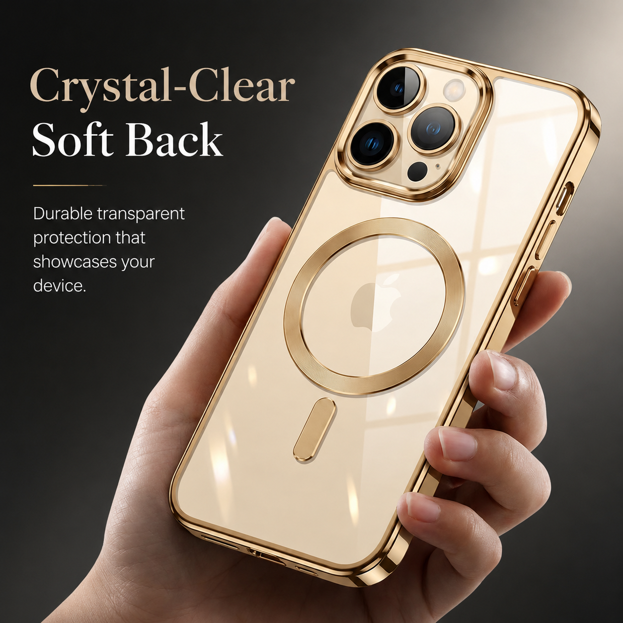 Premium iPhone Case MagSafe Compatible Magnetic Transparent TPU Protective Cover Shockproof Camera Lens Protection Anti Yellowing Slim Full Coverage