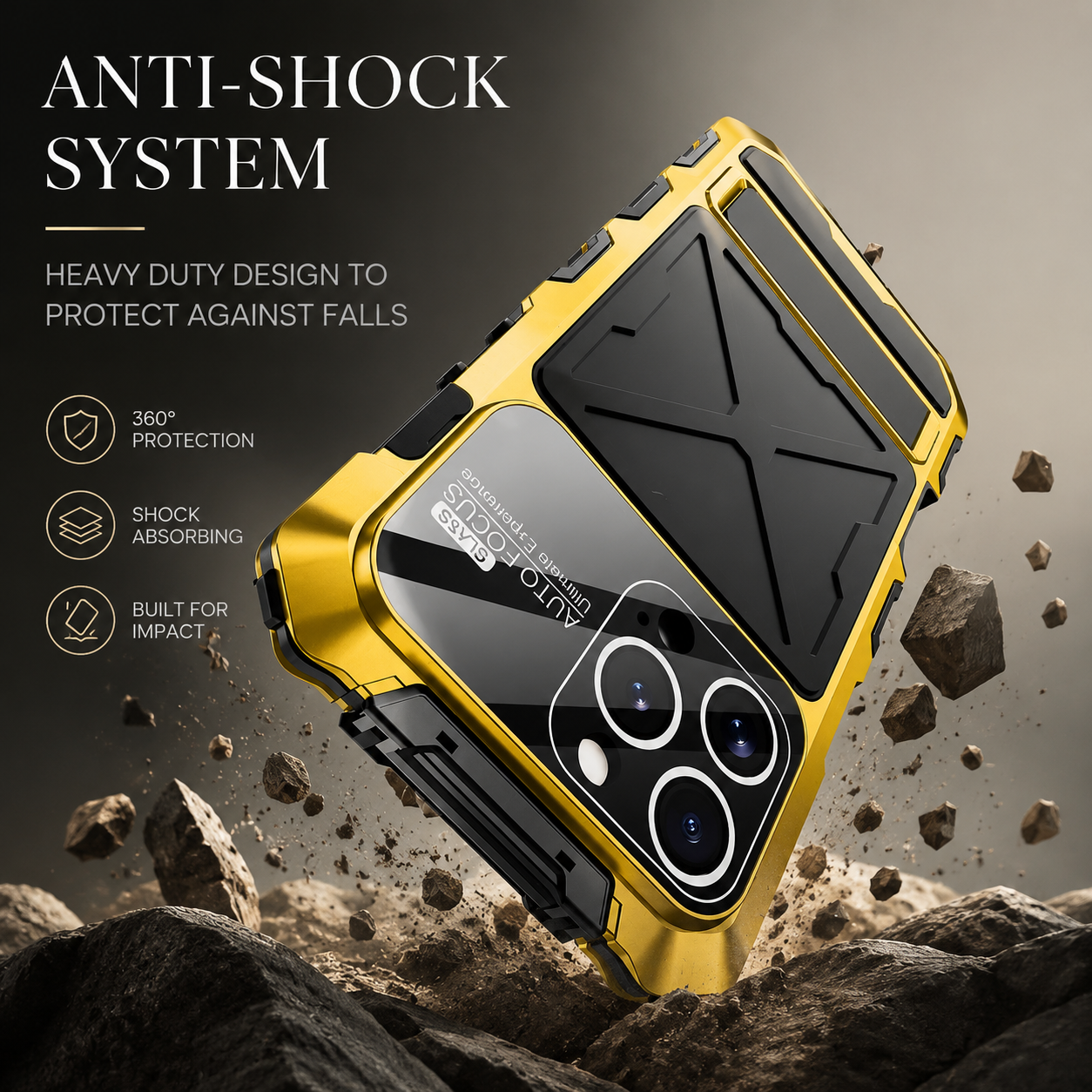 Premium iPhone Case MagSafe Compatible Magnetic Protective Cover 360 Metal Lock Frame Dual Tempered Glass Shockproof Camera Lens Guard Full Body Ultra Thin Design