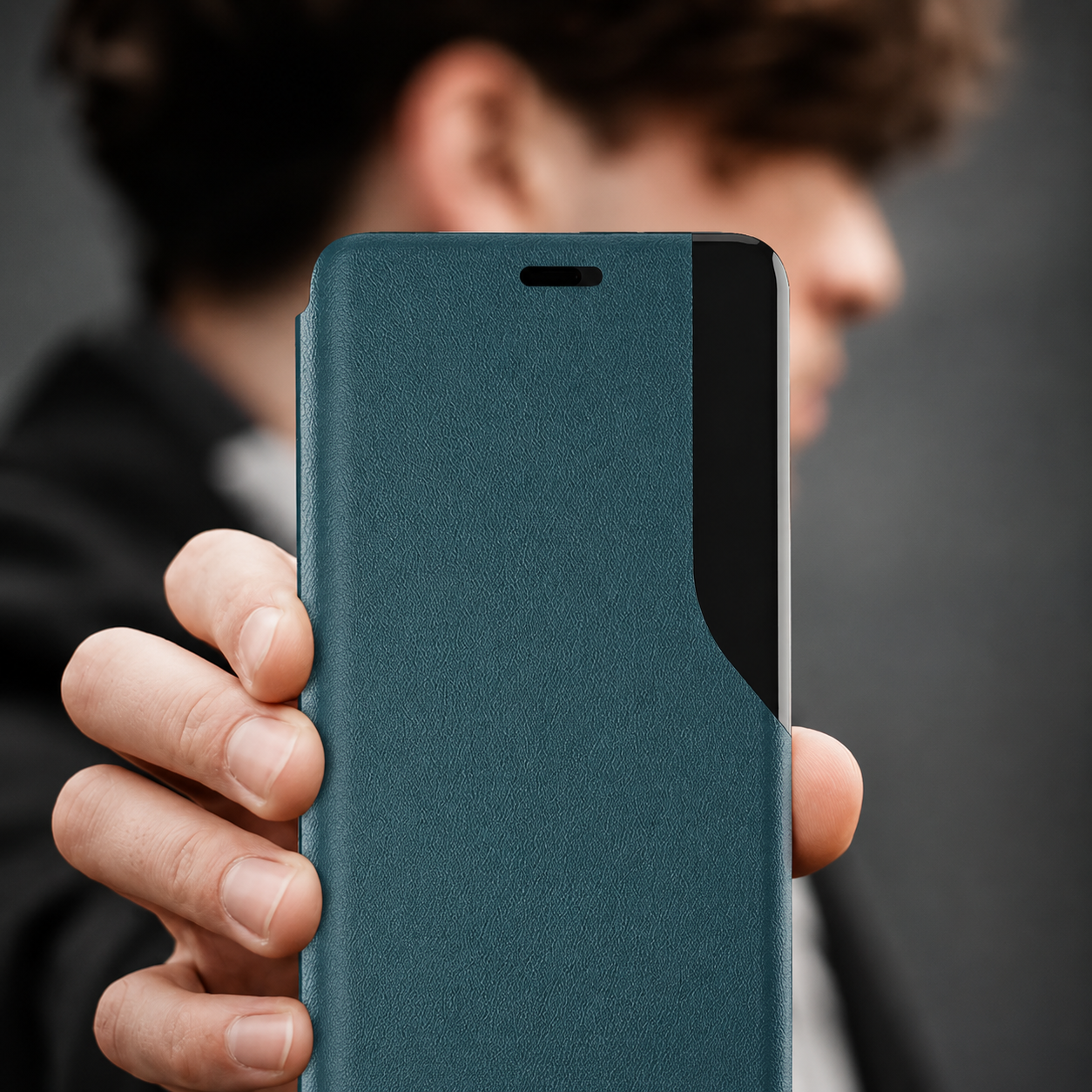 Premium iPhone Wallet Case MagSafe Compatible Magnetic Flip Cover PU Leather Card Holder Kickstand Shockproof Protective Full Coverage Camera Lens Guard Design