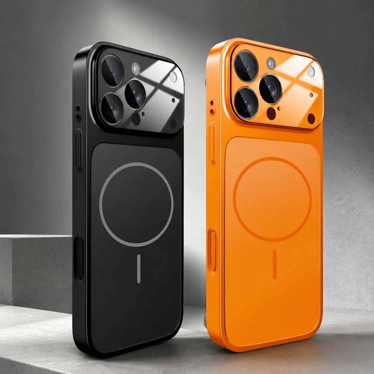 Premium iPhone Case MagSafe Compatible Magnetic Nano Matte Glass Back Cover Shockproof Armor Frame Camera Lens Protection Ultra Thin Full Coverage