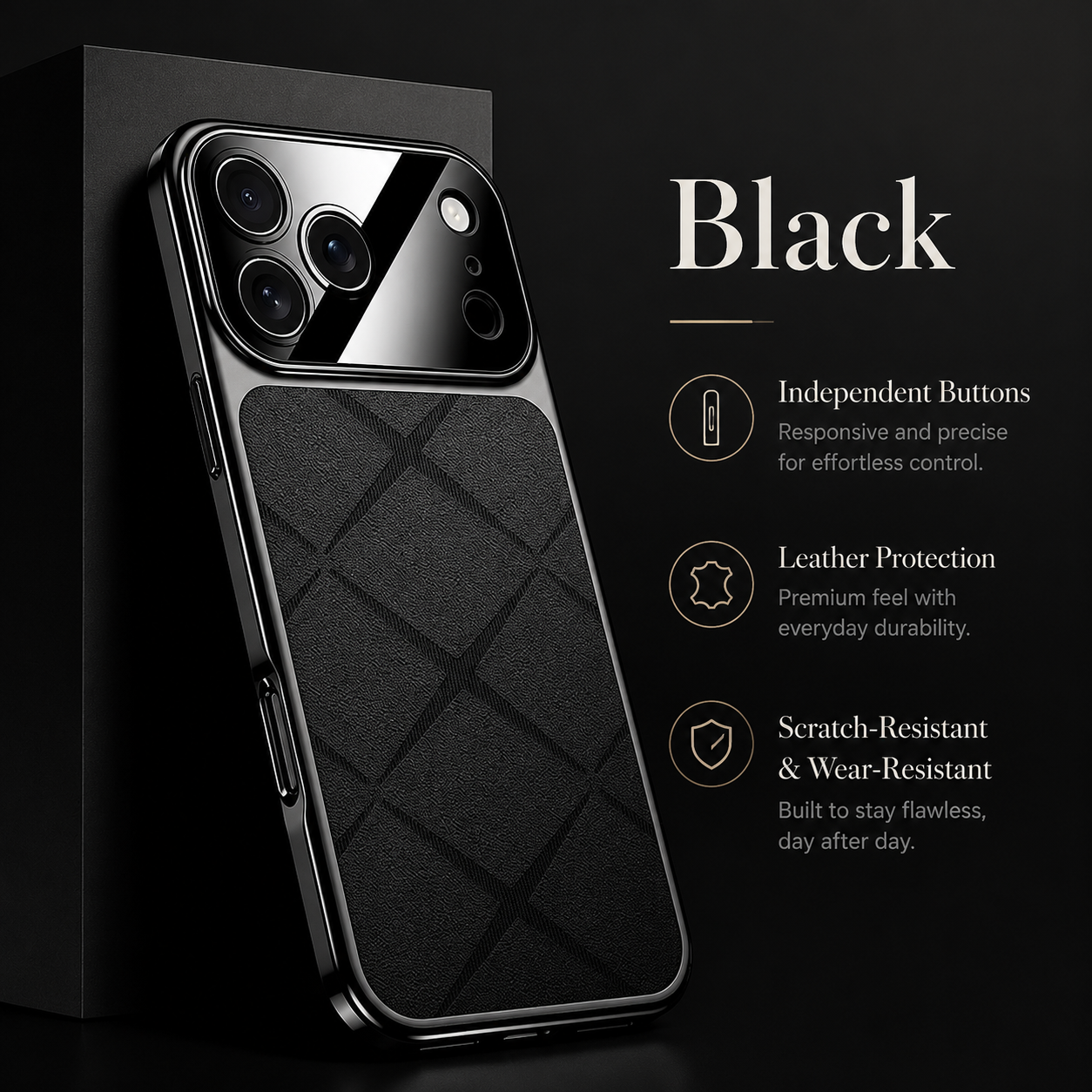 Premium iPhone Case MagSafe Compatible Leather Protective Cover Shockproof Bumper Camera Lens Protection Anti Scratch Tough Slim Full Coverage
