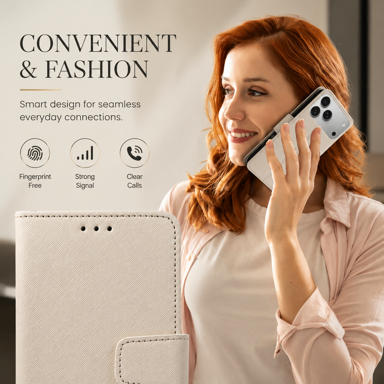 Premium iPhone Case Magnetic Leather Wallet Kickstand Shockproof MagSafe Compatible Card Holder Artificial Leather Full Coverage Protective Design