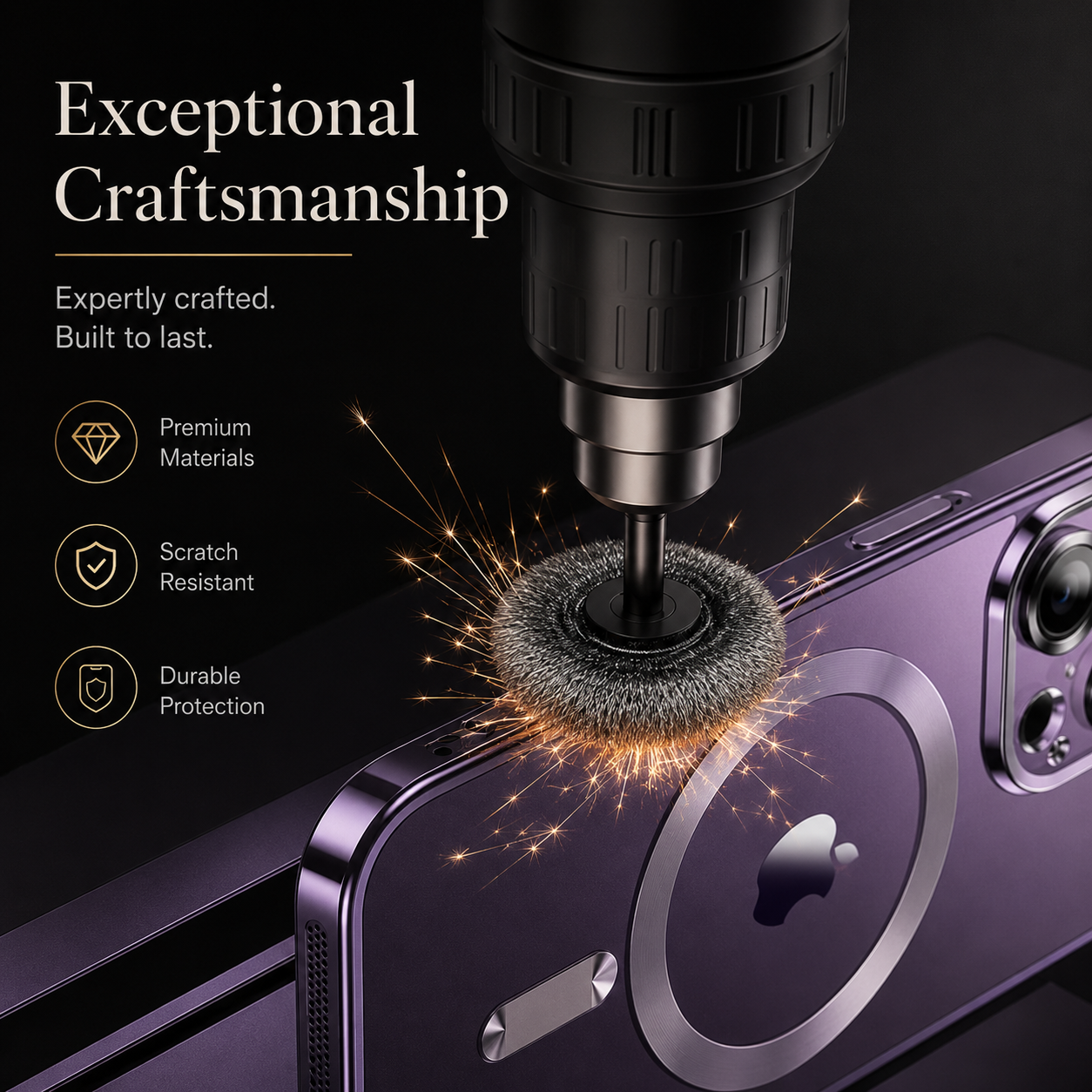 Premium iPhone Case MagSafe Compatible Magnetic Protective Cover Shockproof Camera Lens Protection Slim TPU Plating Frame Anti Scratch Full Coverage