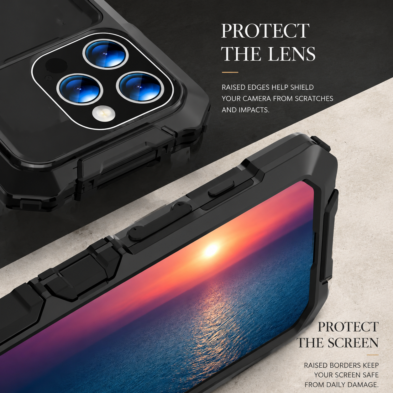 Premium iPhone Case MagSafe Compatible Magnetic Protective Cover 360 Metal Lock Frame Dual Tempered Glass Shockproof Camera Lens Guard Full Body Ultra Thin Design