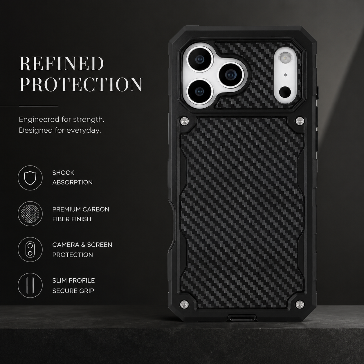 Premium iPhone Case MagSafe Compatible Rugged Heavy Duty Shockproof Protective Cover Anti Slip Grip Drop Protection Slim Durable Magnetic Design