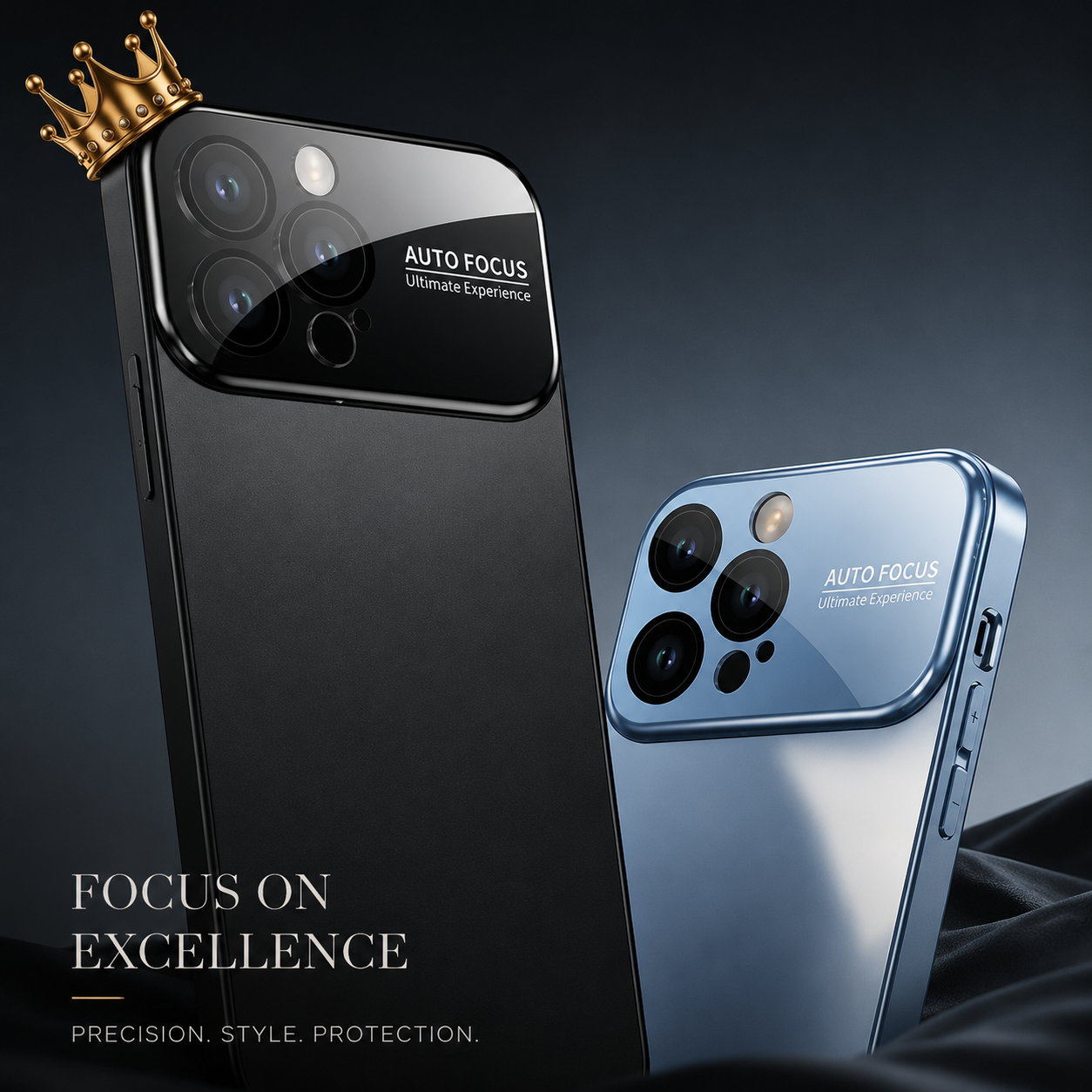 Premium iPhone Case Metal Back Protective Cover Shockproof Silicone Frame Camera Lens Protection Anti Scratch Heavy Duty Slim Full Coverage