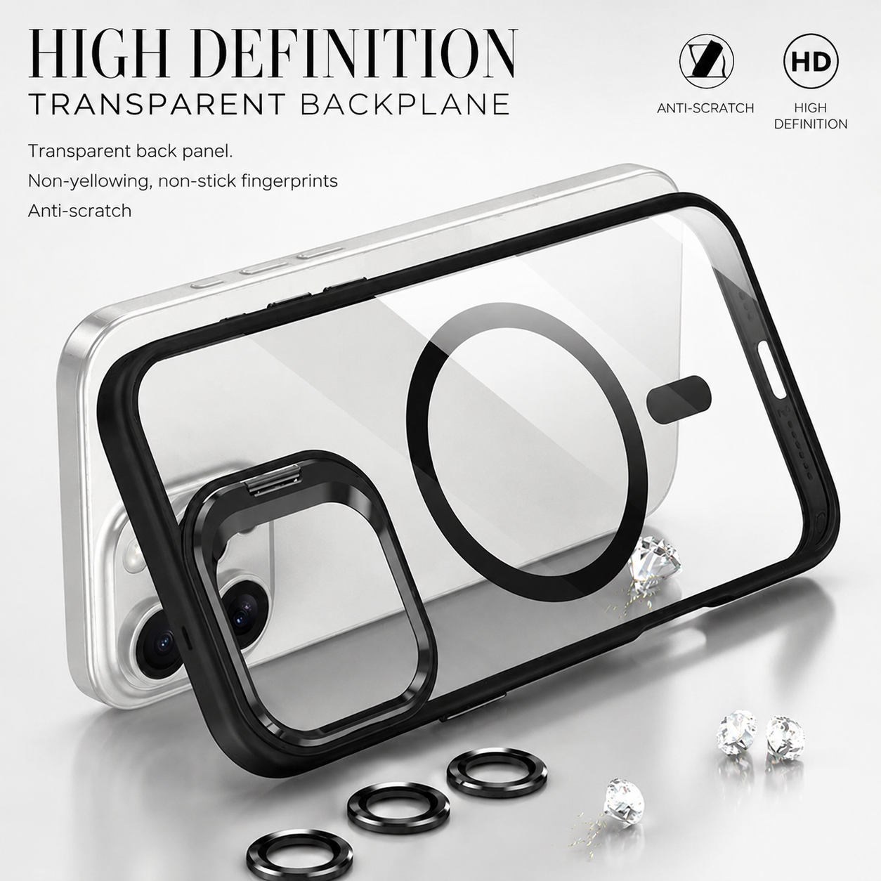 Premium iPhone Case MagSafe Compatible Shockproof Bumper Protective Cover Full Body Protection Camera Lens Guard Magnetic Slim Durable Design