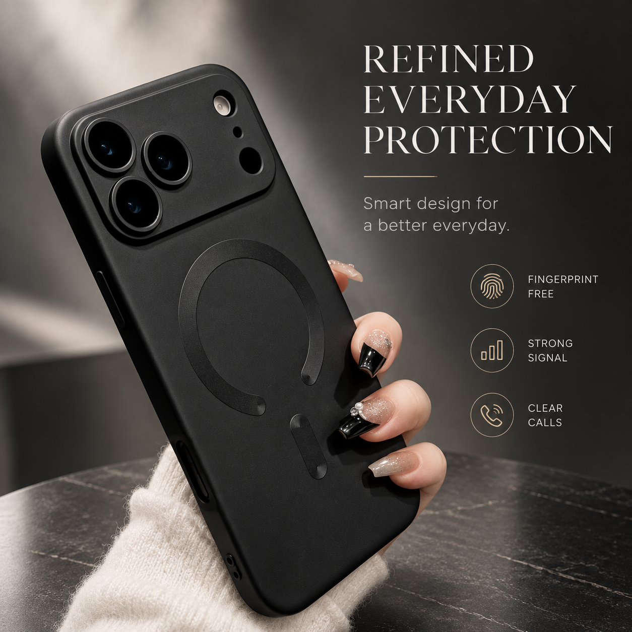 Premium iPhone Case MagSafe Compatible Magnetic Metallic Finish Shockproof Protective Cover Wireless Charging Camera Lens Protection Slim Soft Full Coverage