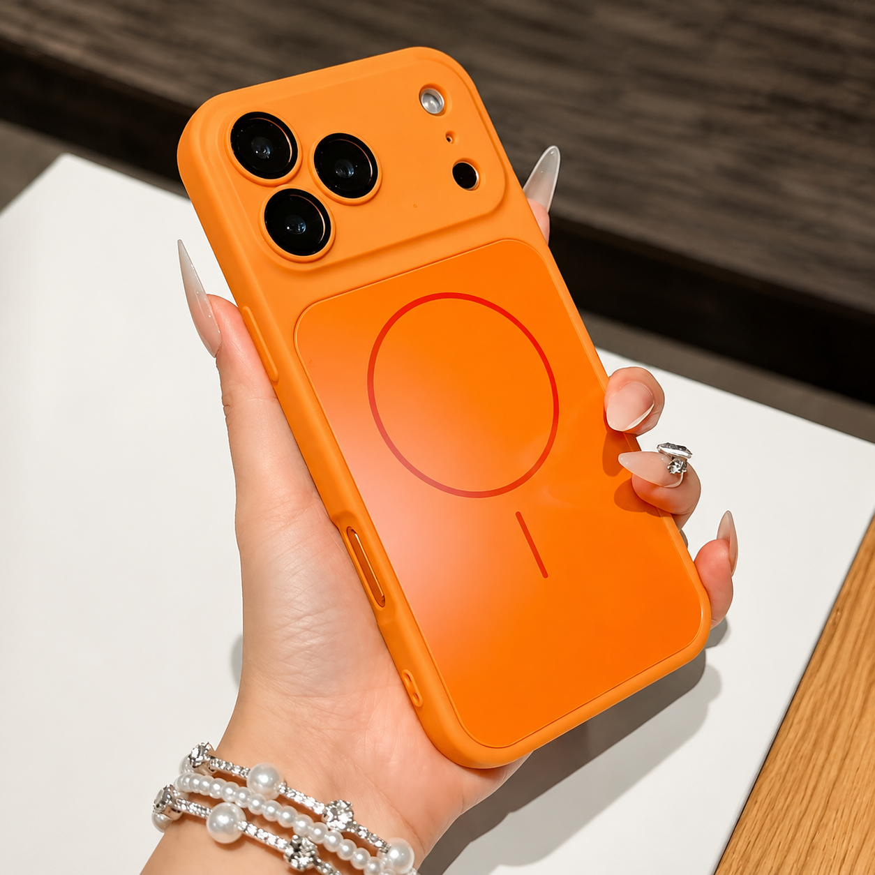 Premium iPhone Case MagSafe Compatible Magnetic Matte Protective Cover Shockproof PC Back Glass Camera Lens Guard Anti Fingerprint Slim Full Coverage Design