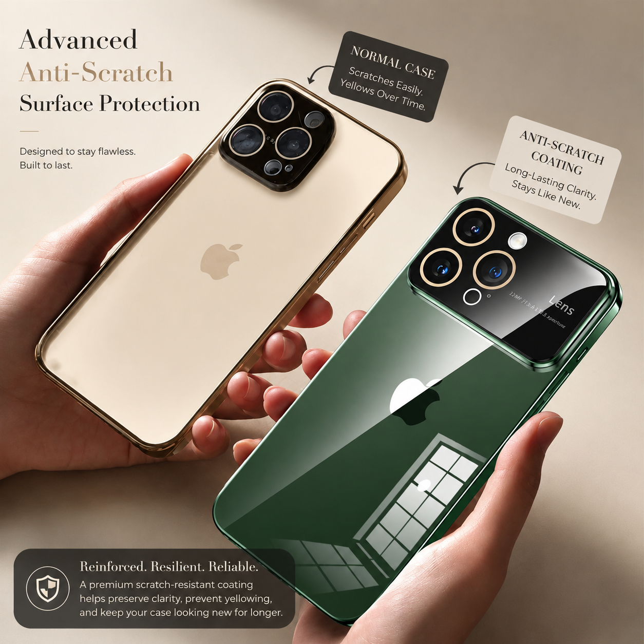Premium iPhone Case MagSafe Compatible Transparent Shockproof Protective Cover Clear Hard Back Silicone Bumper Camera Lens Protection Ultra Thin Full Coverage