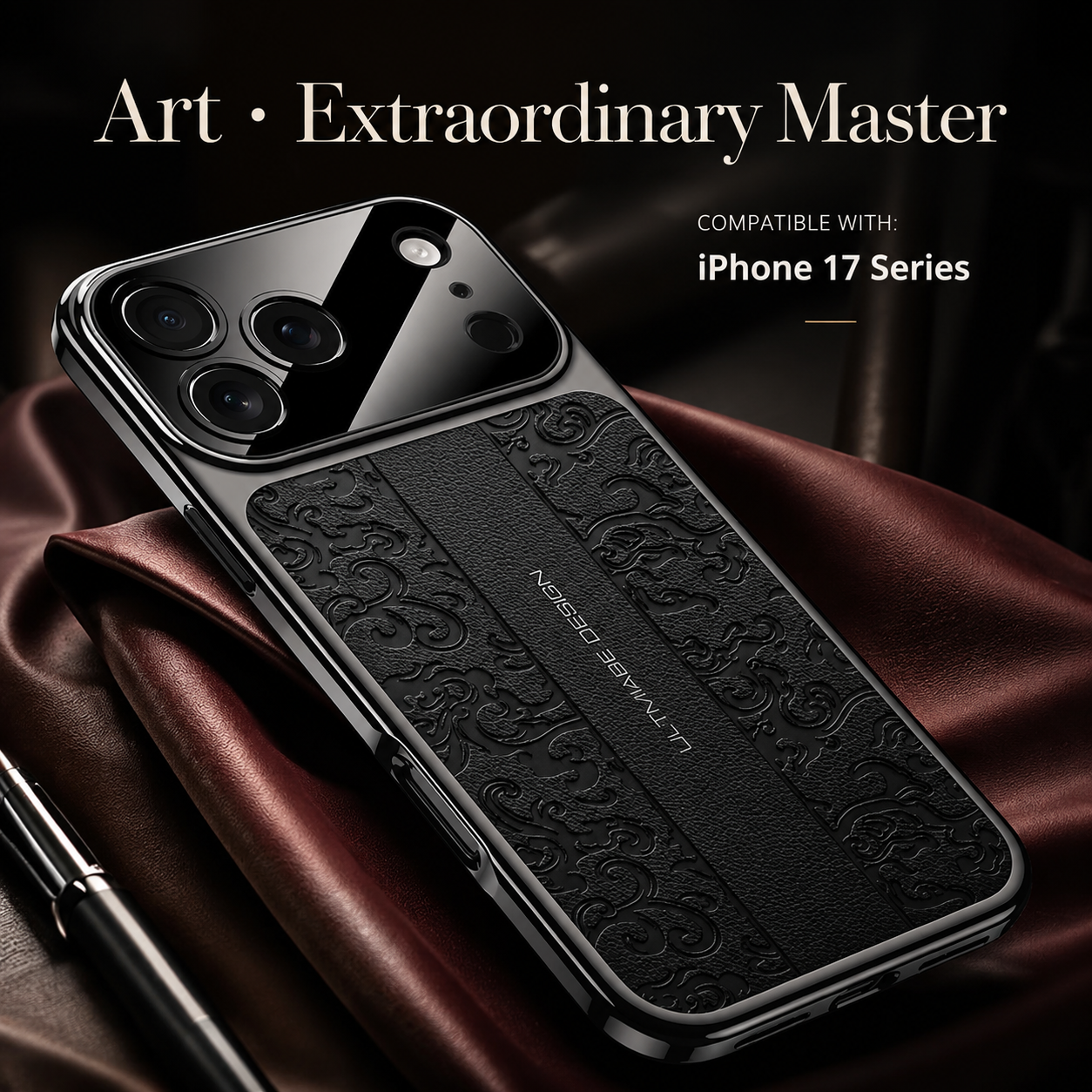 Premium iPhone Case Leather Electroplated Soft TPU Magnetic Shockproof Protective Cover Luxury Slim Half Wrapped Full Coverage Design Anti Scratch Case