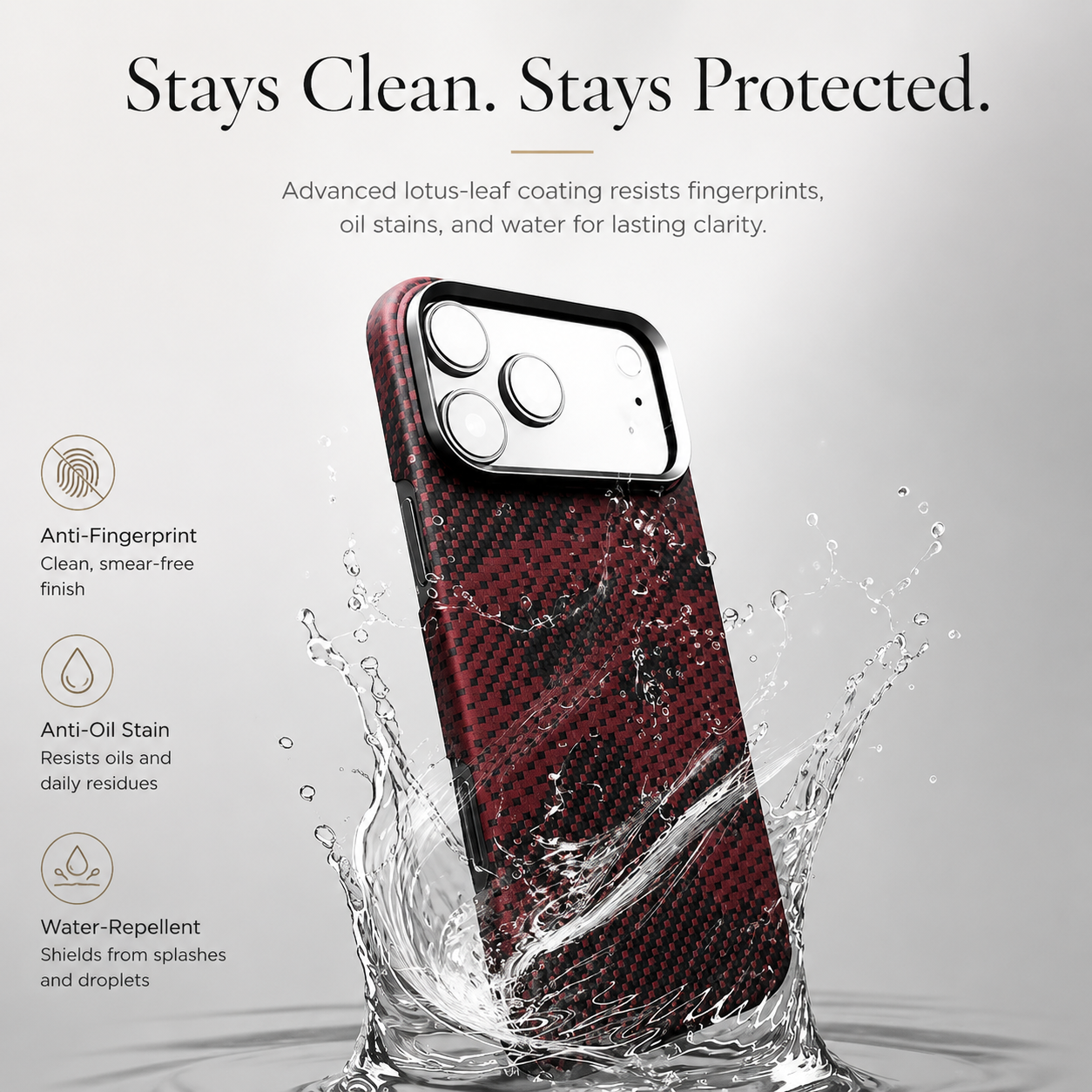 Premium iPhone Case MagSafe Compatible Aramid Fiber Carbon Fiber Protective Cover Wireless Charging Shockproof Ultra Slim Camera Lens Protection Hard Back