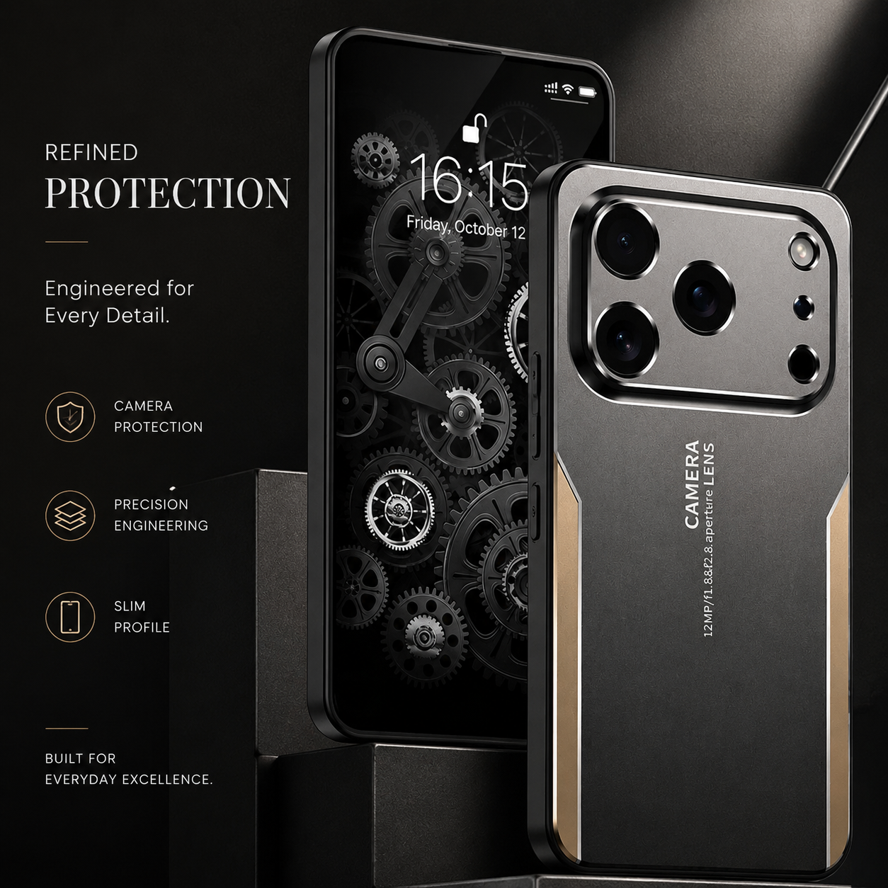 Premium iPhone Case MagSafe Compatible Metal Frosted Protective Cover Shockproof Silicone Bumper Camera Lens Protection Anti Scratch Slim Full Coverage
