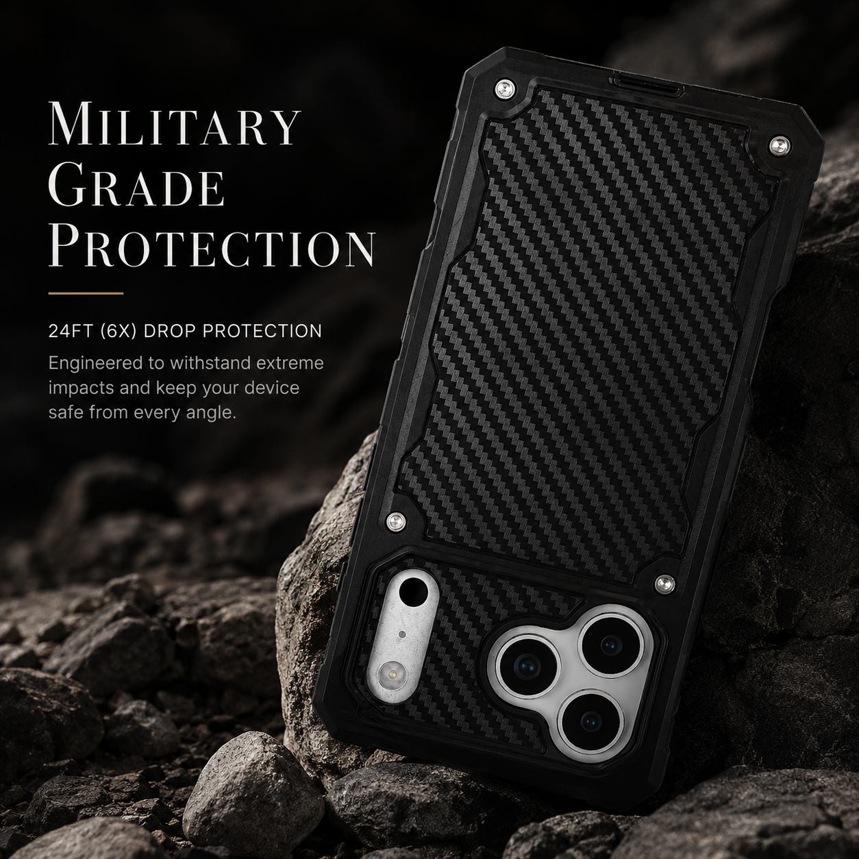 Premium iPhone Case MagSafe Compatible Rugged Heavy Duty Cover Military Grade Shockproof Magnetic Protective Anti Scratch Non Slip Full Coverage Design