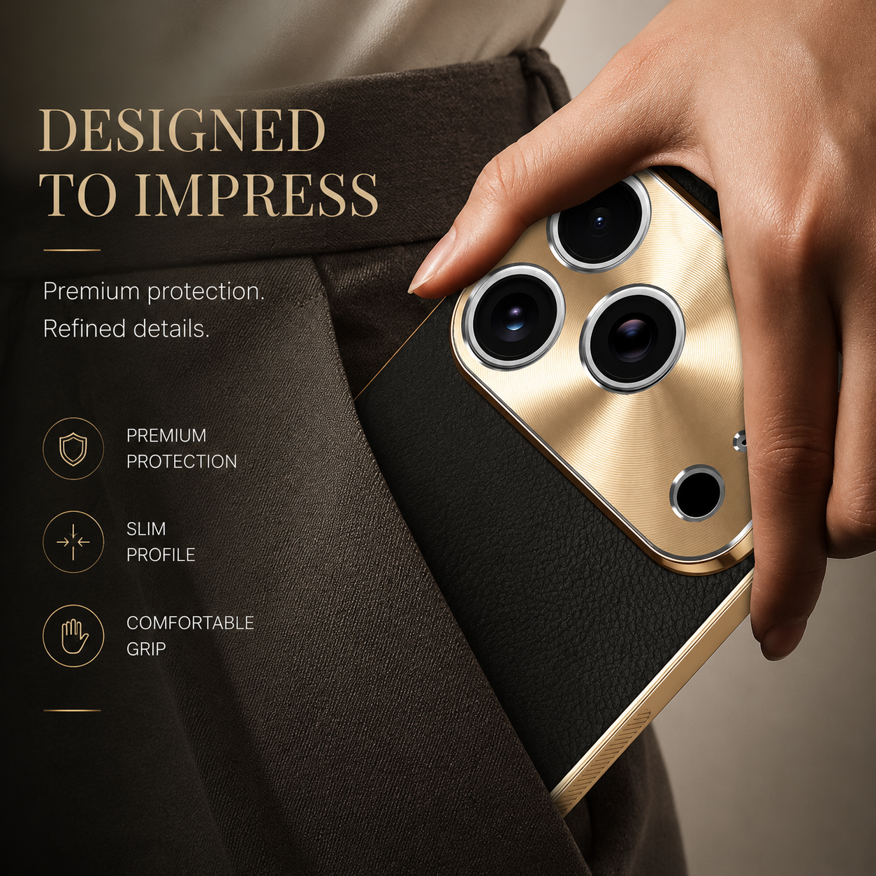 Premium iPhone Case MagSafe Compatible Magnetic Leather Cover Electroplated Frame Shockproof Protective Camera Lens Protection Full Coverage Slim Design