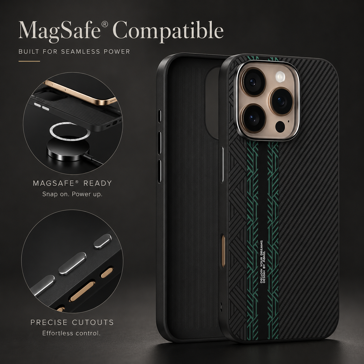 Premium iPhone Case Invisible Magnetic Cover Dual Layer Shockproof Matte Frosted Ultra Slim Full Coverage Camera Protection Anti Fingerprint Design
