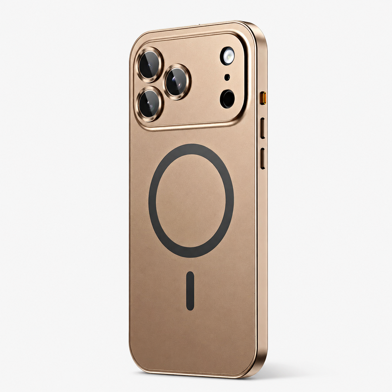 Premium iPhone Case MagSafe Compatible Magnetic Aluminum Frame PC Back Cover Shockproof Protective Camera Lens Protection Ultra Thin Full Coverage