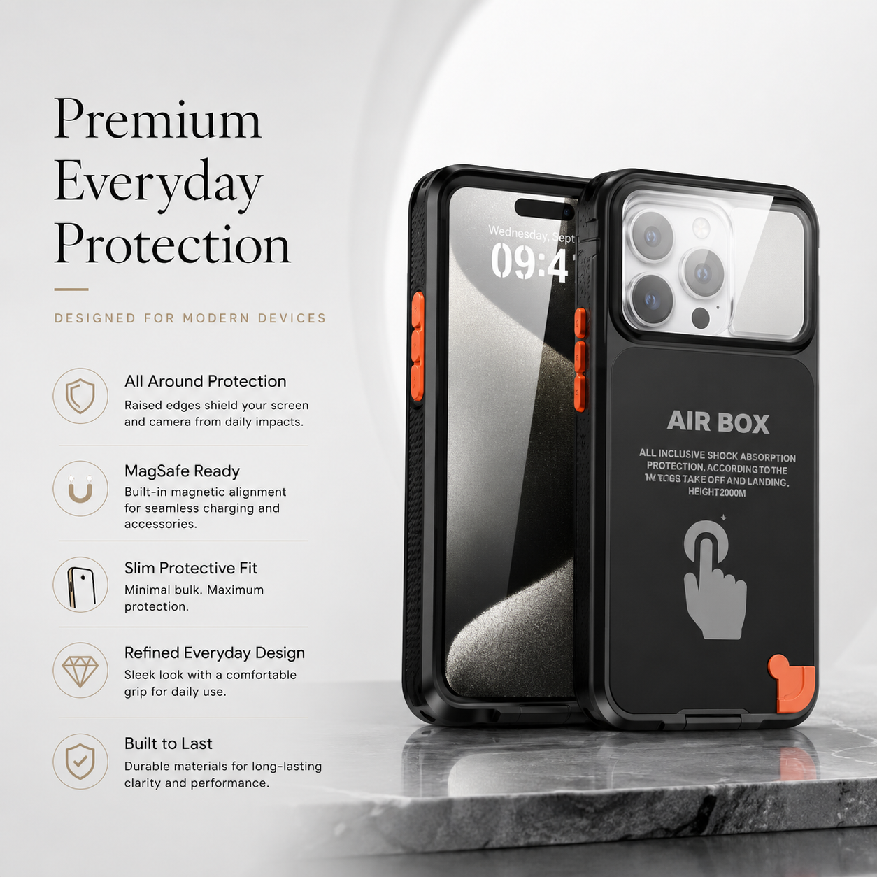 Premium iPhone Case Waterproof IP68 Full Body Sealed Cover Shockproof Dustproof Protective Camera Lens Protection Underwater Outdoor Full Coverage