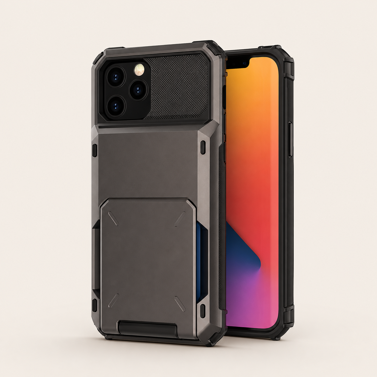Premium iPhone Case Wallet MagSafe Compatible Magnetic Card Holder Shockproof Protective Cover Camera Lens Protection Slim Full Coverage