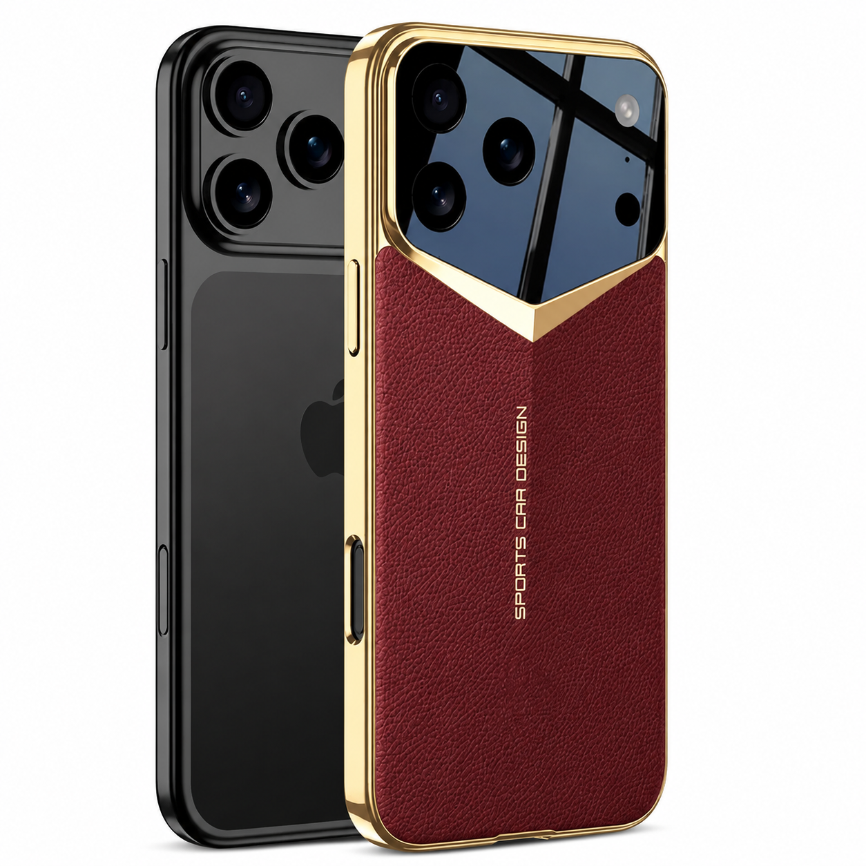 Premium iPhone Case MagSafe Compatible PU Leather Electroplated Protective Cover Camera Lens Protection Shockproof Anti Scratch Hard Shell Slim Full Coverage