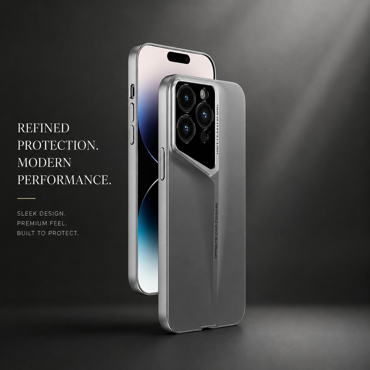 Premium iPhone Case Ultra Slim Magnetic Hard PC Cover Matte Blade Texture Frosted Lens Protection Shockproof Non Slip Full Coverage Design