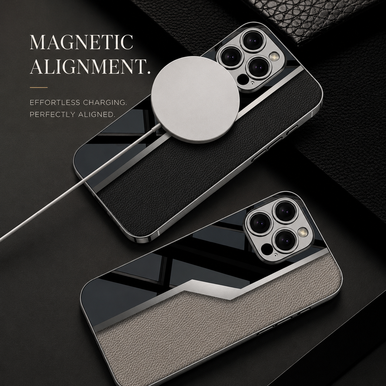 Premium iPhone Case Leather Plating Cover Soft TPU Edge Camera Lens Protection Shockproof Anti Scratch Ultra Thin Full Coverage Protective Design