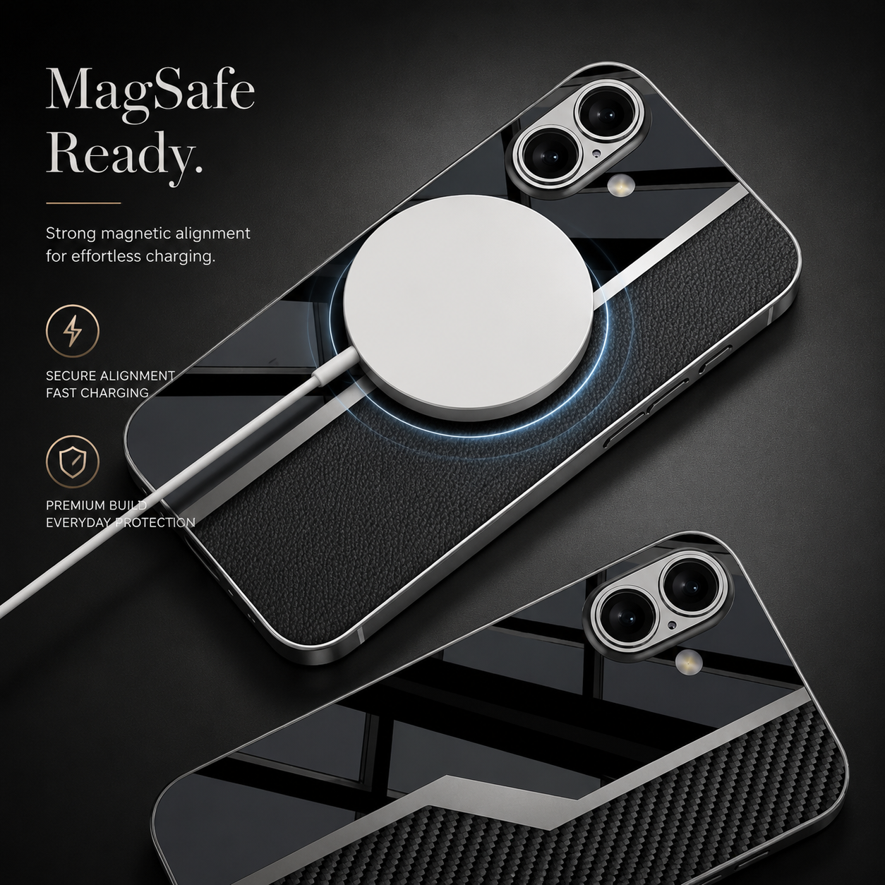Premium iPhone Case Leather Plating Cover Soft TPU Edge Camera Lens Protection Shockproof Anti Scratch Ultra Thin Full Coverage Protective Design