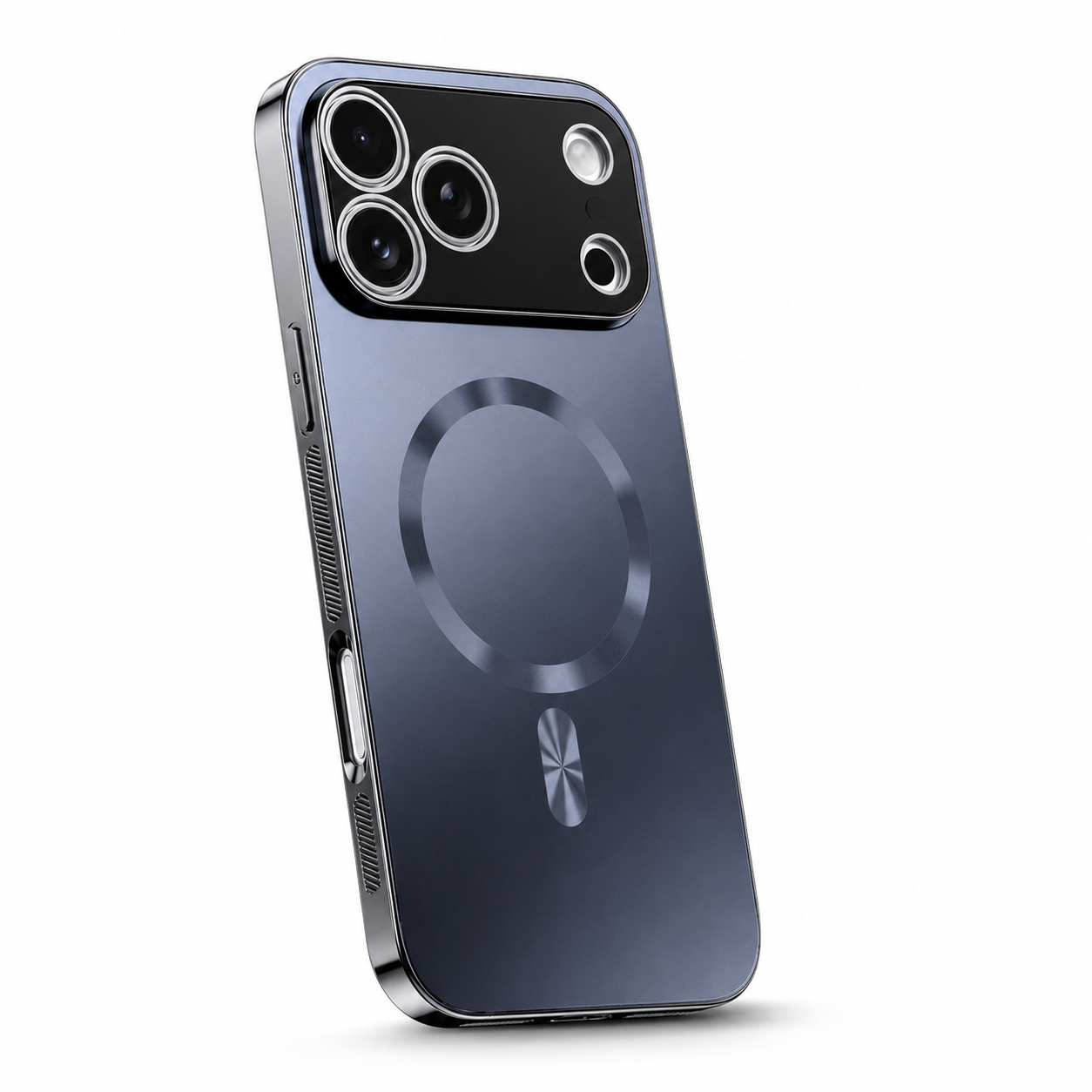 Premium iPhone Case MagSafe Compatible Magnetic Aluminum Frame Electroplated Matte Shockproof Protective Cover Camera Lens Protection Slim Full Coverage
