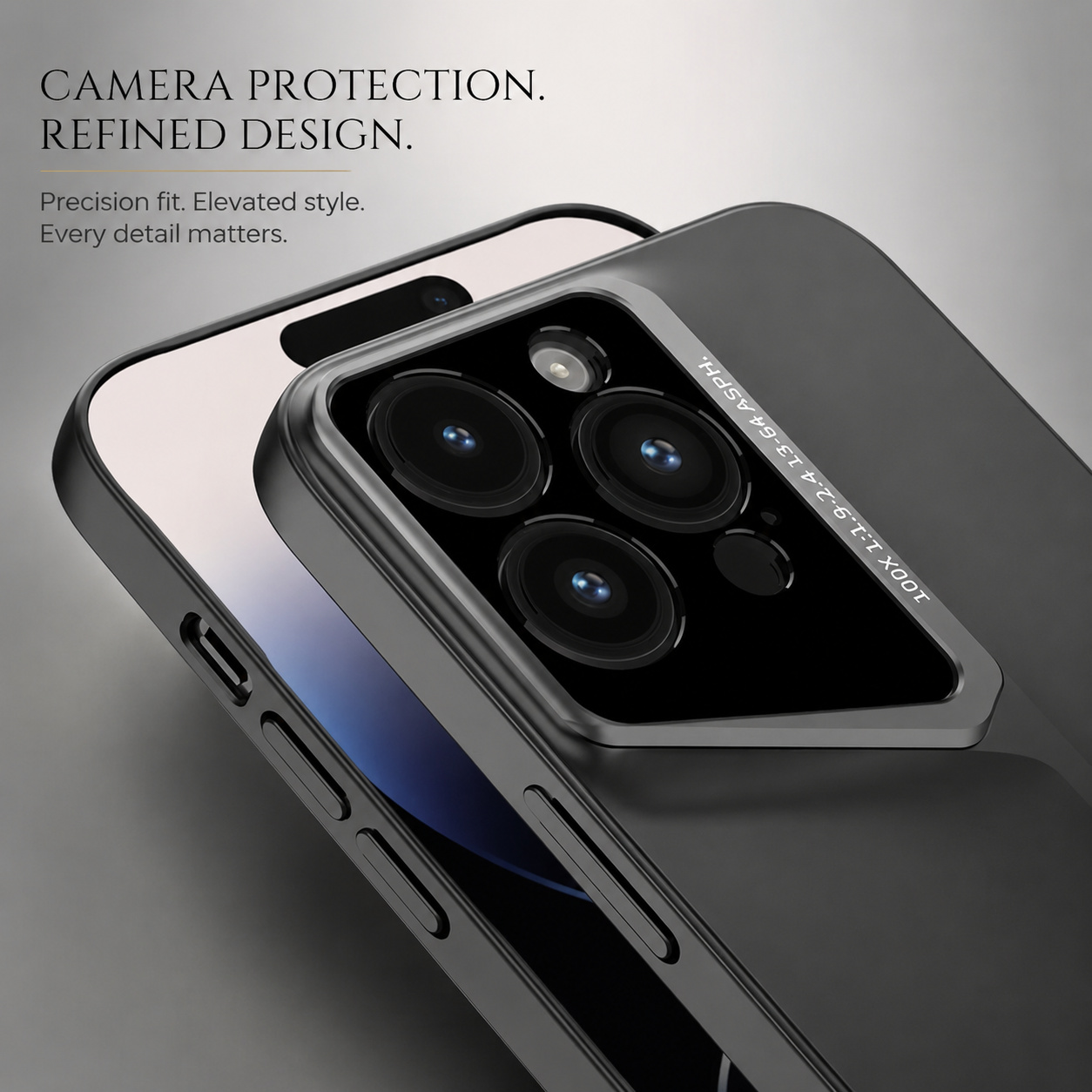 Premium iPhone Case Ultra Thin Titanium Style Cover Shockproof Camera Lens Protection Lightweight Non Slip Full Coverage Anti Scratch Slim Design