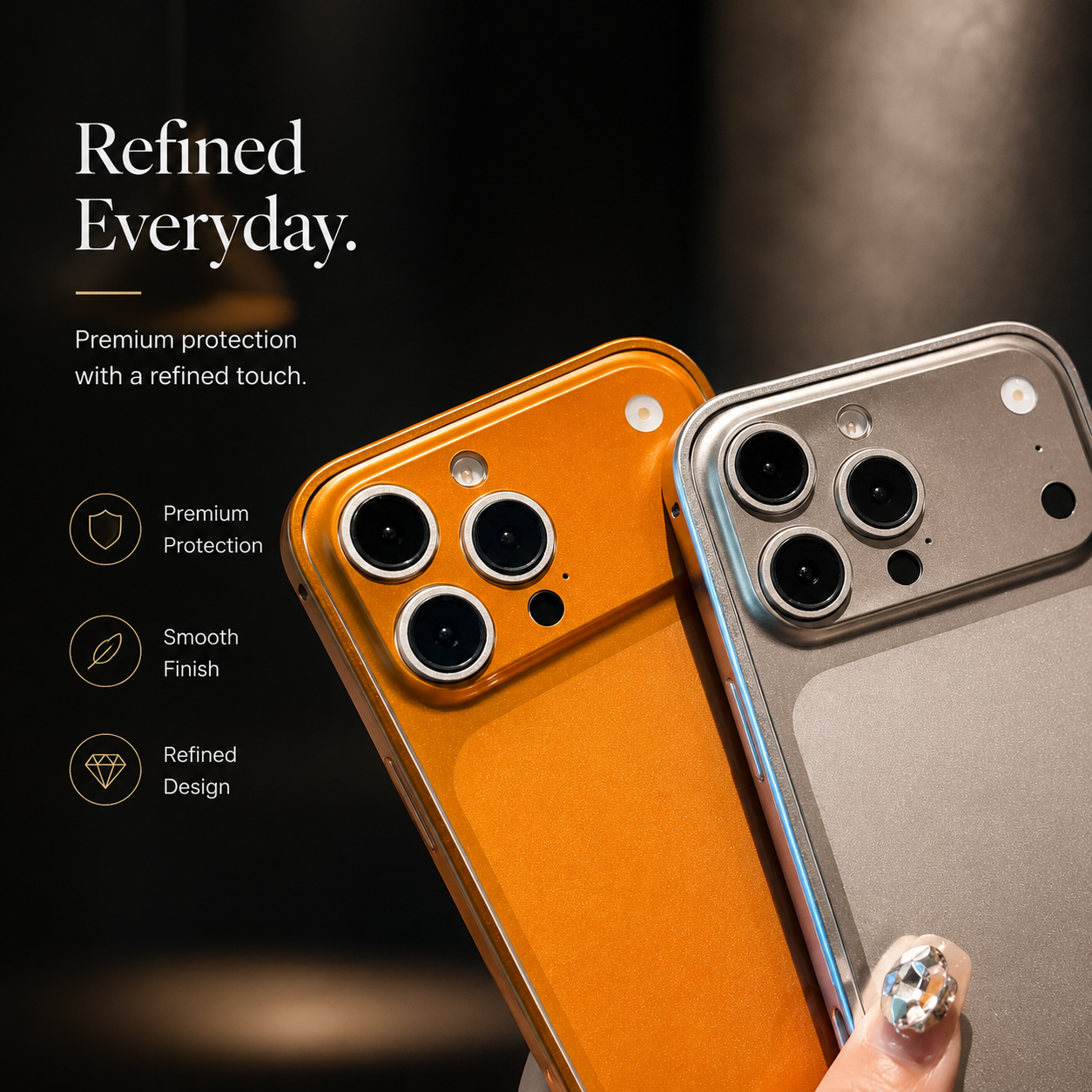 Premium iPhone Case MagSafe Compatible Metal Alloy Frame Protective Cover Shockproof Anti Scratch Matte Camera Lens Protection Slim Full Coverage