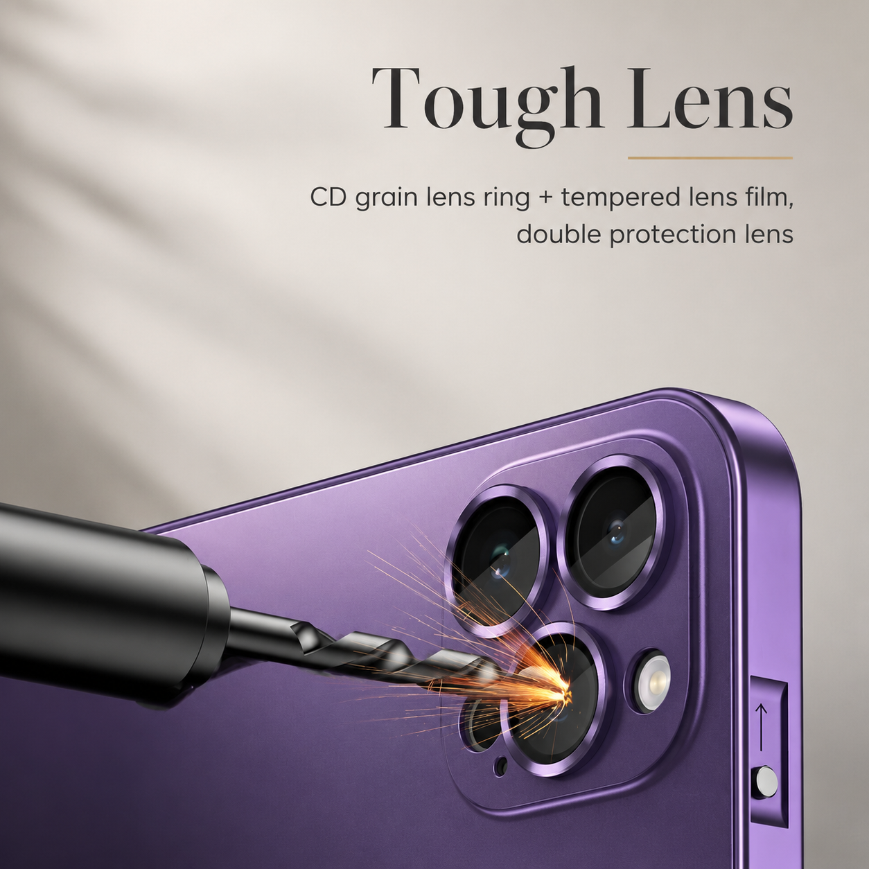 Premium iPhone Case Aluminum Metal Frame Protective Cover Shockproof Camera Lens Protection Wireless Charging Slim Lightweight PC Back Full Coverage