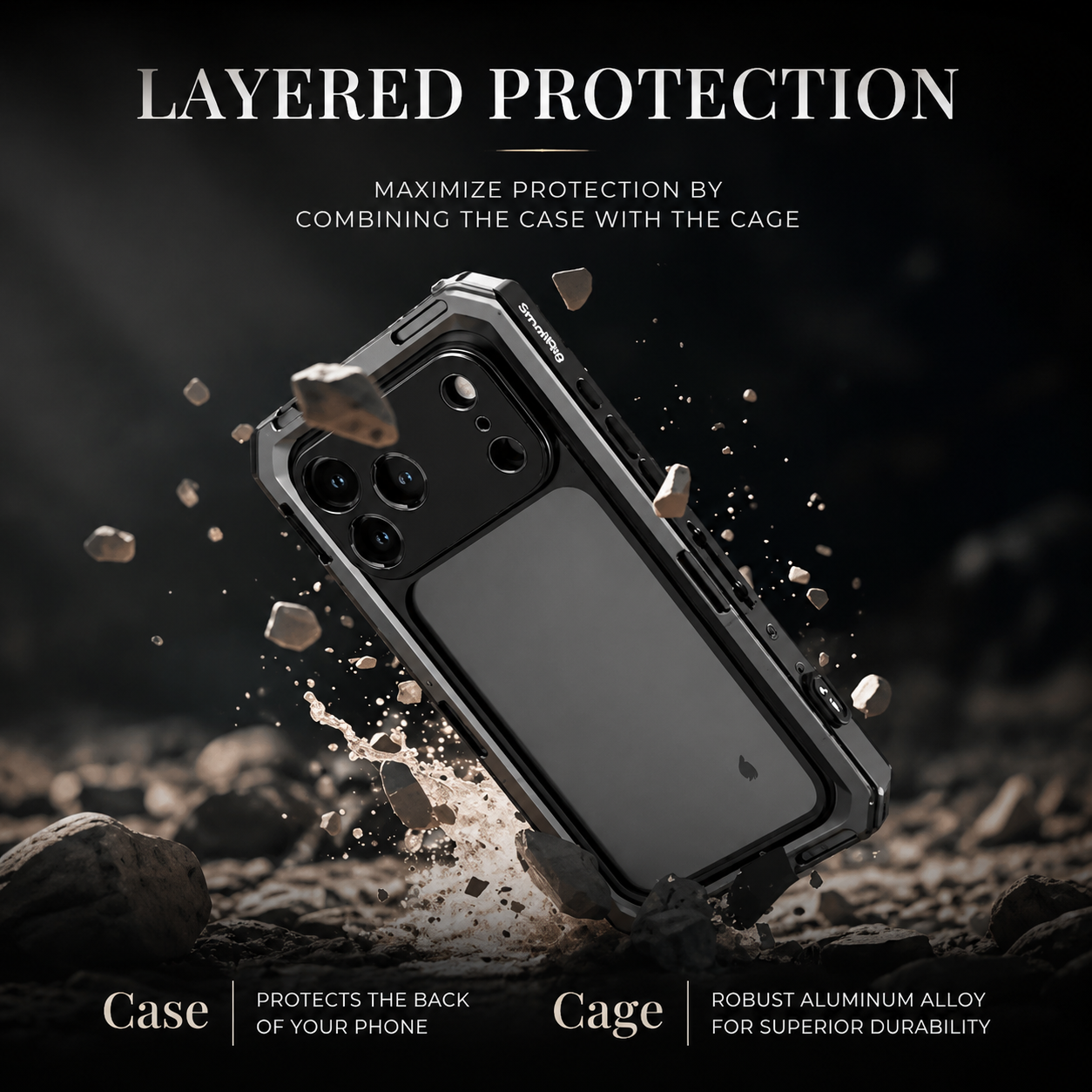 Premium iPhone Case Photography Cover MagSafe Compatible 67mm Filter Mount 17mm Lens Support Kickstand Shockproof Full Coverage Protective Design