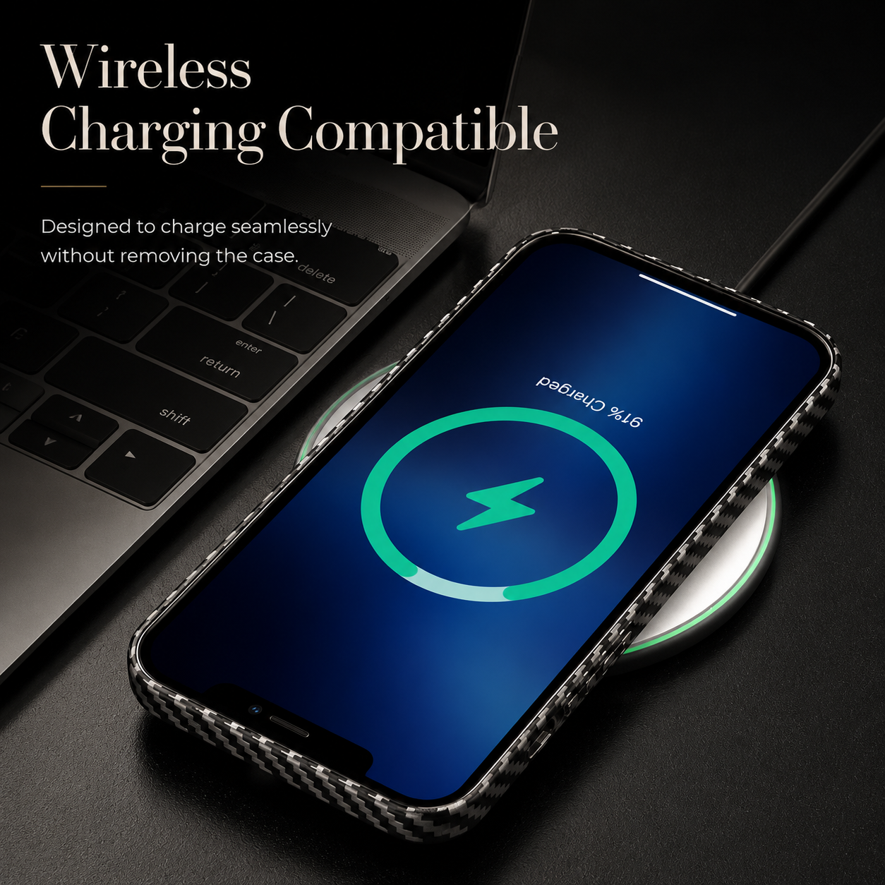 Premium iPhone Case Ultra Thin Carbon Fiber Matte Protective Cover Lightweight Anti Scratch Slim Hard Back Camera Protection Full Coverage
