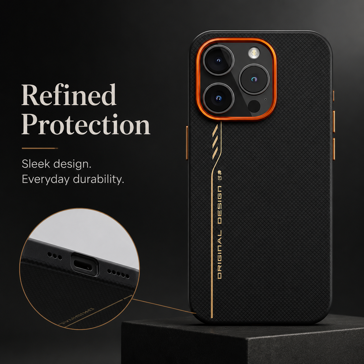 Premium iPhone Case MagSafe Compatible Kevlar Aramid Fiber TPU PC Hybrid Cover Half Wrapped Magnetic Shockproof Anti Scratch Slim Lightweight Design