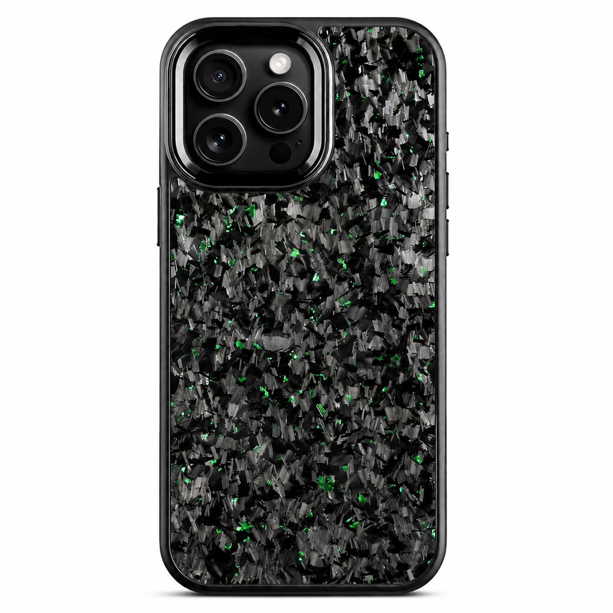 Premium iPhone Case MagSafe Compatible Forged Carbon Fiber Cover Dual Layer Shockproof Metal Lens Frame Button Protection Full Coverage Lightweight Design