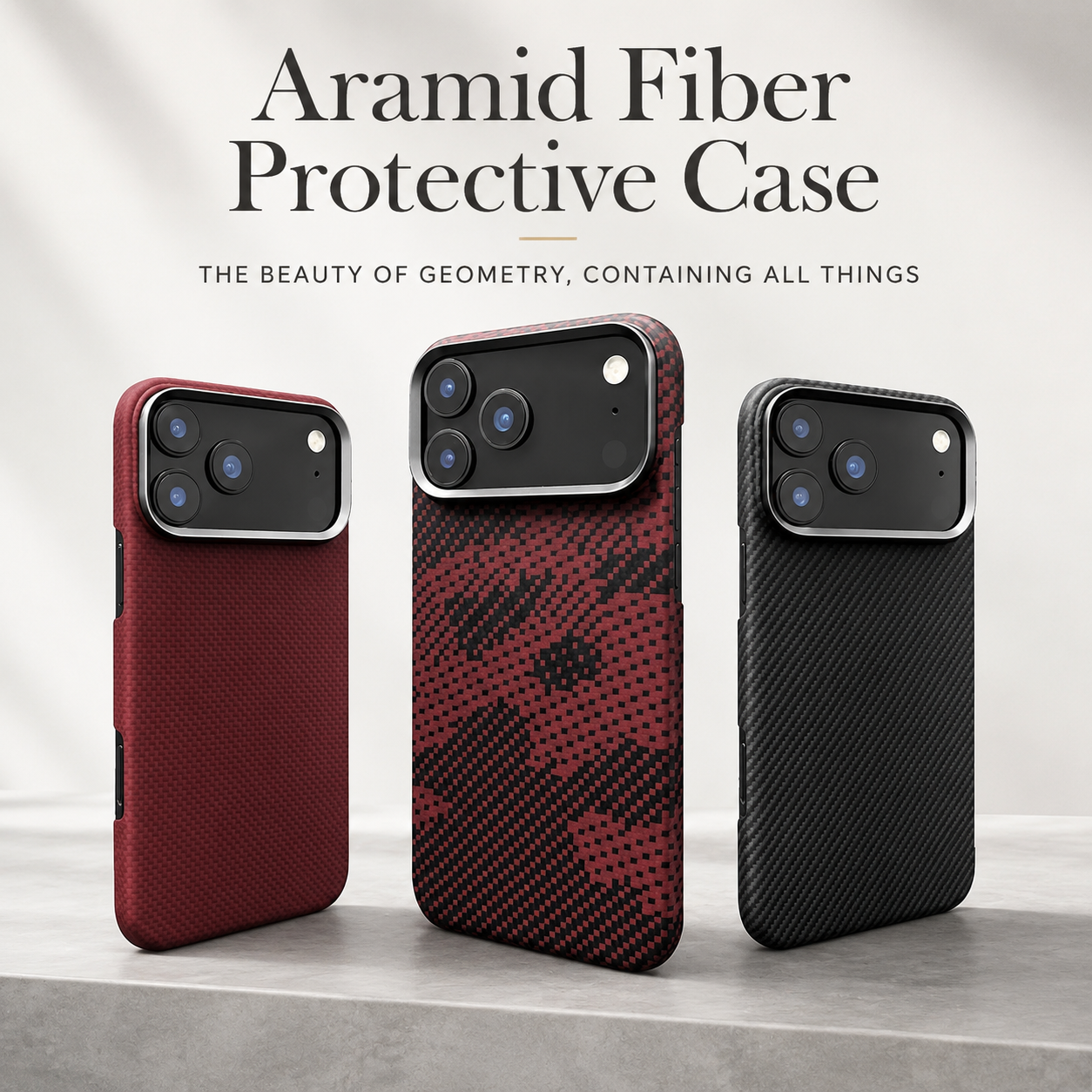 Premium iPhone Case MagSafe Compatible Aramid Fiber Carbon Fiber Protective Cover Wireless Charging Shockproof Ultra Slim Camera Lens Protection Hard Back