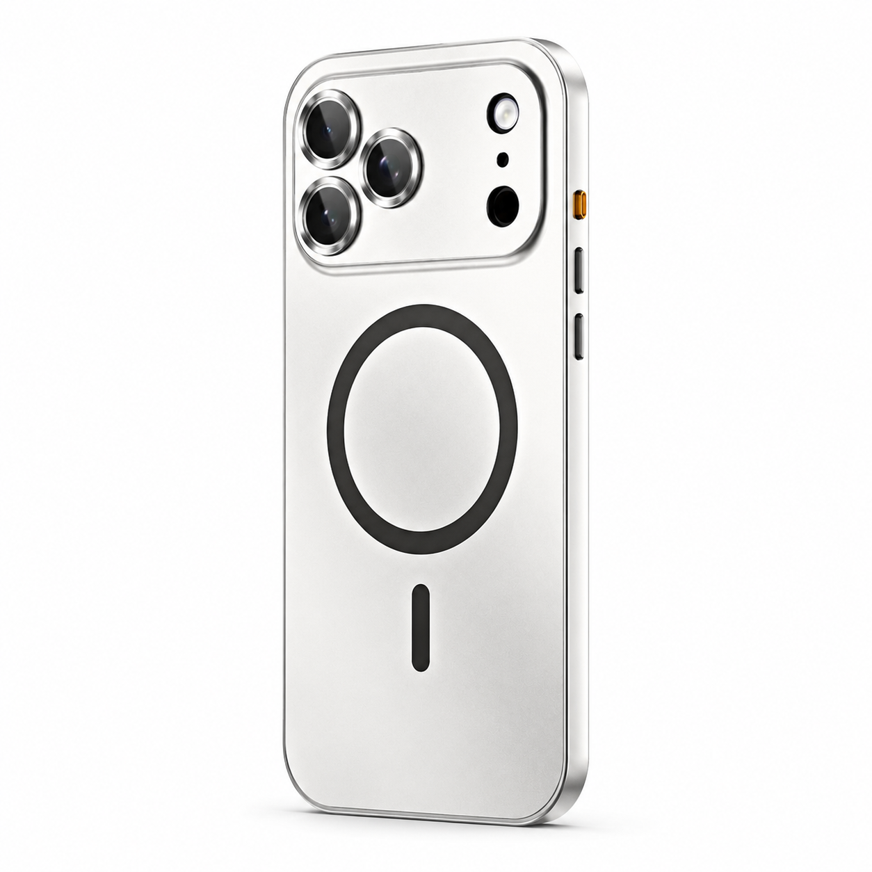 Premium iPhone Case MagSafe Compatible Magnetic Aluminum Frame PC Back Cover Shockproof Protective Camera Lens Protection Ultra Thin Full Coverage