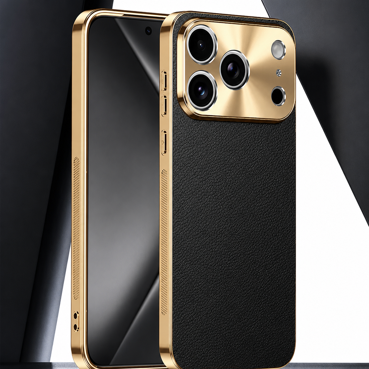 Premium iPhone Case MagSafe Compatible Magnetic Leather Cover Electroplated Frame Shockproof Protective Camera Lens Protection Full Coverage Slim Design