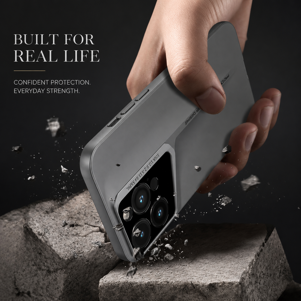 Premium iPhone Case Ultra Thin Titanium Style Cover Shockproof Camera Lens Protection Lightweight Non Slip Full Coverage Anti Scratch Slim Design